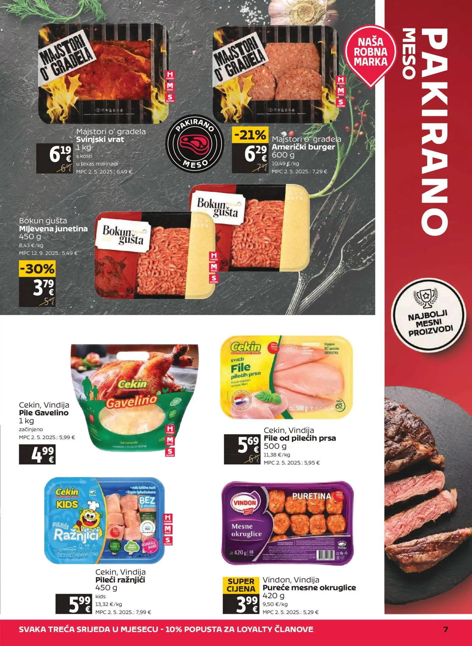 Tommy katalog | vrijedi od 10.09.2026 | Stranica: 7 | Proizvodi: Okruglice, Mesne okruglice, Raznjici, Mljevena junetina