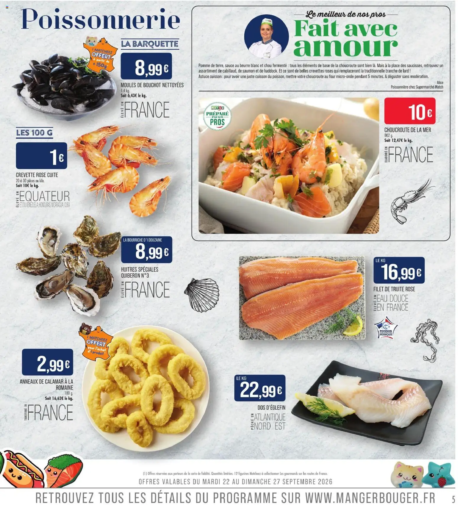 {H1} | Page: 5 | Produits: Choucroute, Four, Mais, Saumon