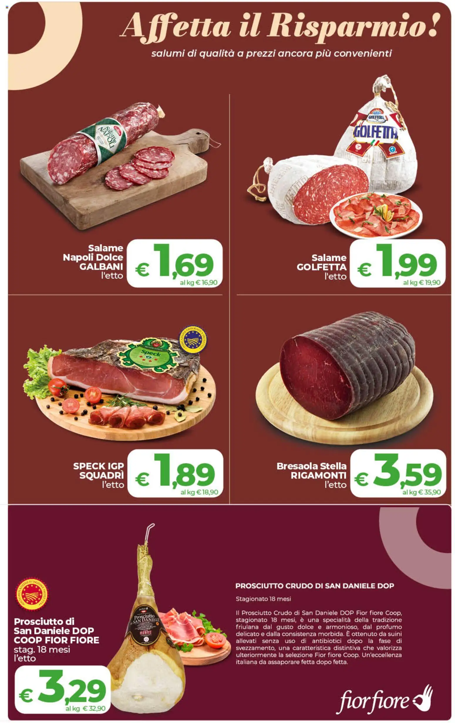Volantino COOP del 01/09/2026 | Pagina: 11 | Prodotti: Bresaola, Prosciutto, Specialità, Profumo