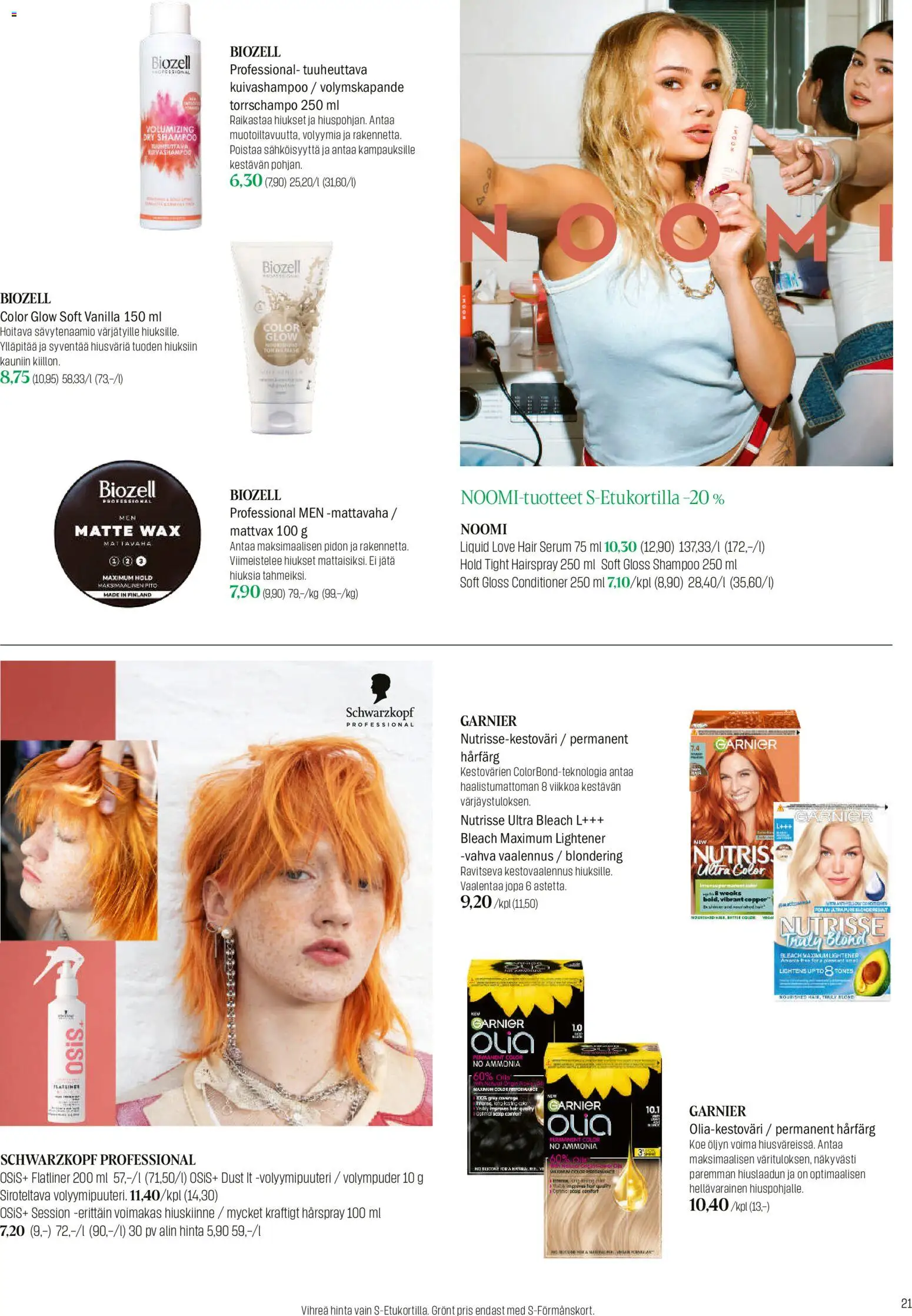 Sokos tarjoukset – voimassa 03/08/2026 alkaen | Sivu: 21 | Tuotteet: Shampoo, Kuivashampoo