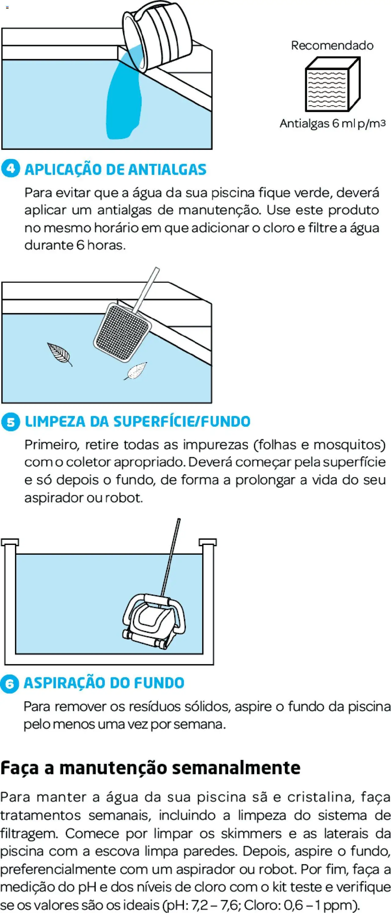 BricoMarché Como tratar da sua piscina │ válido de 27.12.2023 | Página: 4 | Produtos: Piscina, Faca, Aspirador