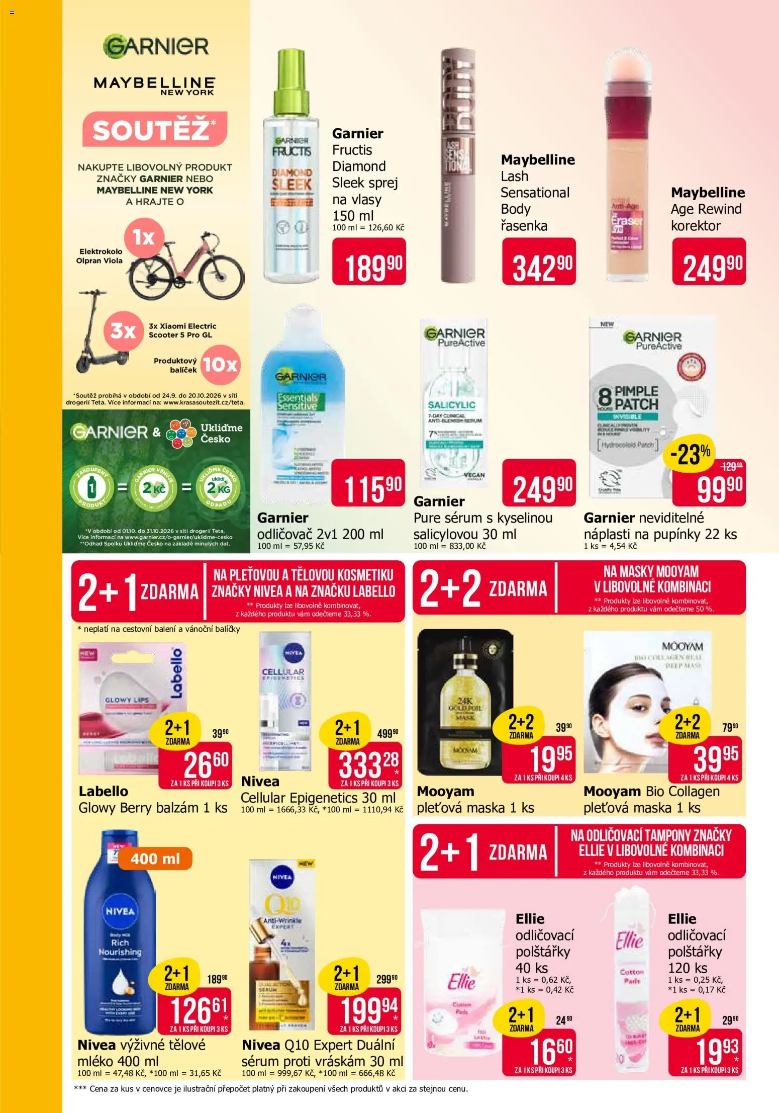 TETA Drogerie leták od 24.09.2026 | Strana: 5 | Produkty: Body, Tampony, Řasenka, Maska