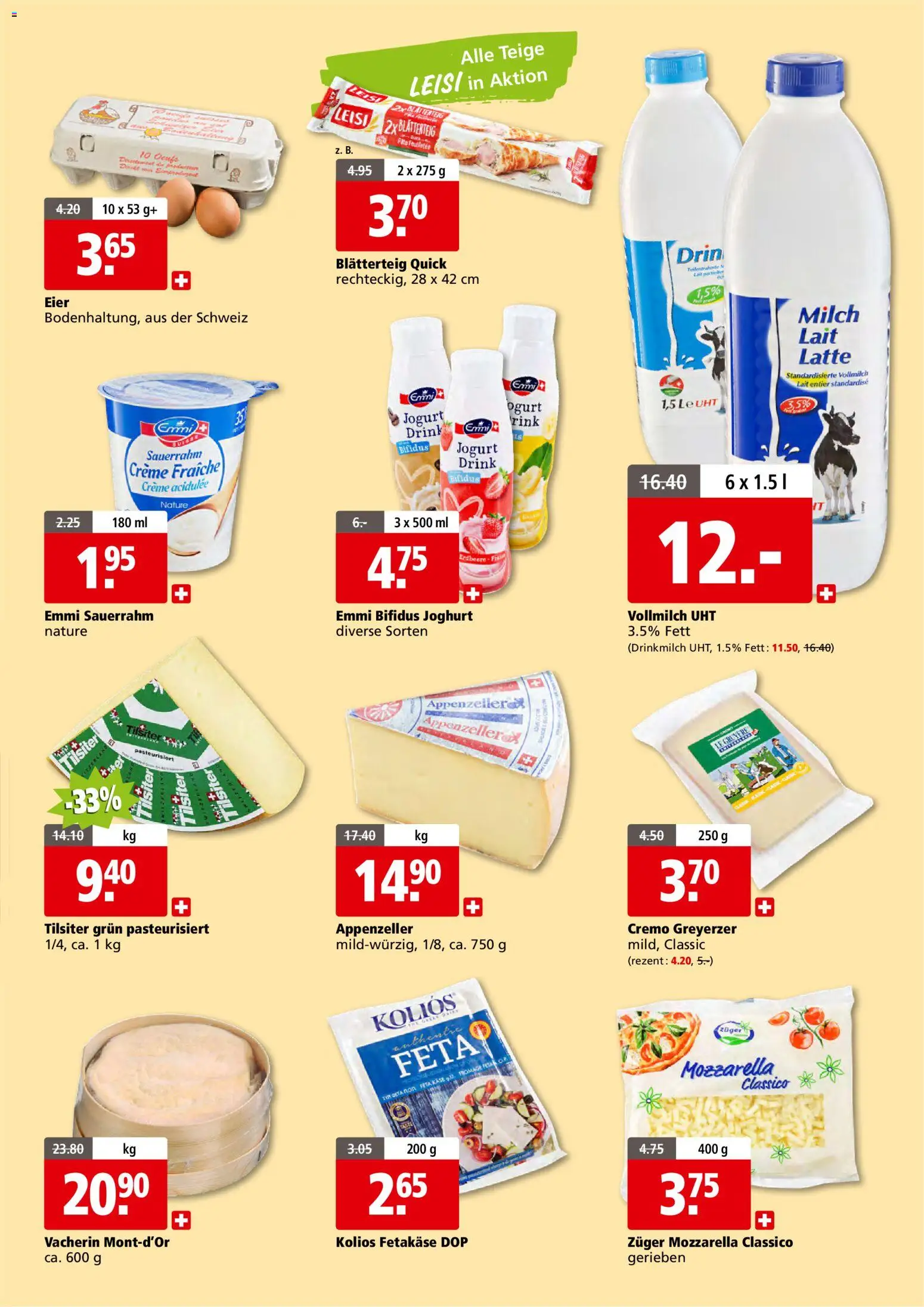Aligro aktionen Gourmand Schlieren, Gossau SG, Frauenfeld – gültig ab 26.10.2026 | Seite: 7 | Produkte: Milch, Joghurt, Sauerrahm, Creme