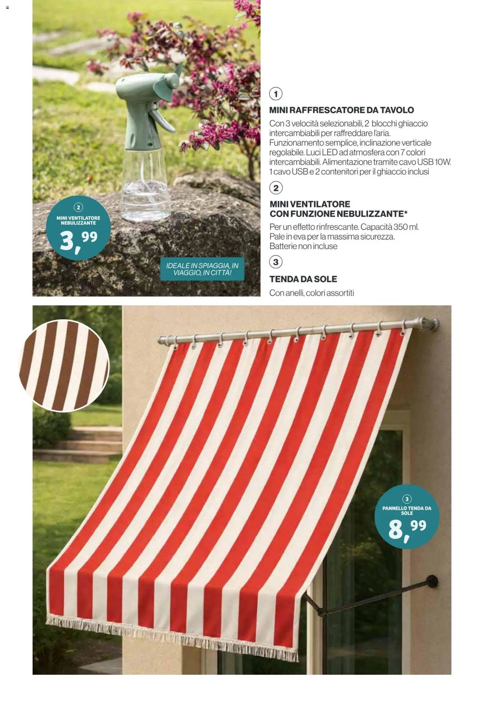 Volantino IN's del 13/05/2026 | Pagina: 13 | Prodotti: Tenda da sole, Tenda, USB, Batterie