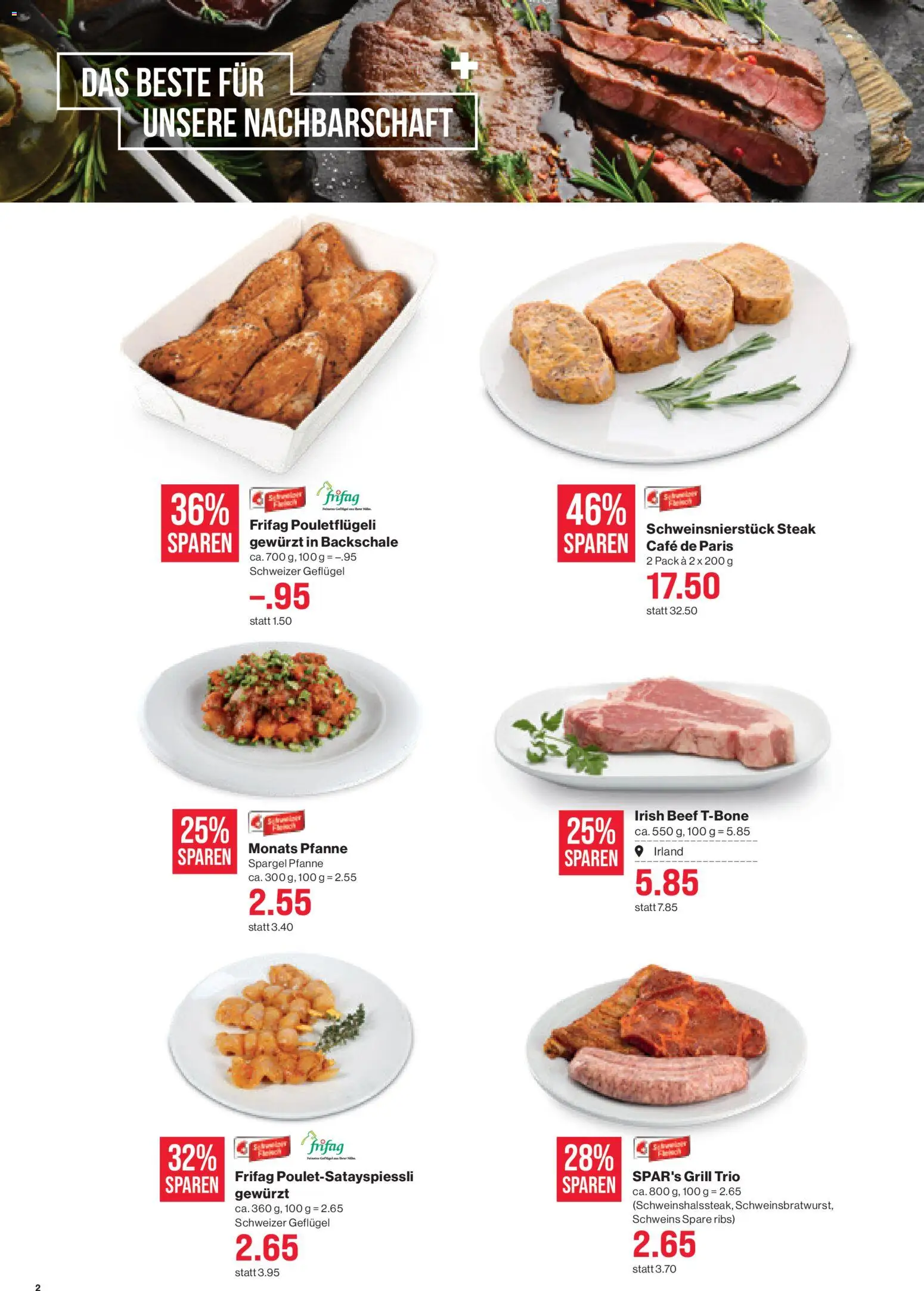 SPAR aktionen – gültig ab 07.05.2026 | Seite: 2 | Produkte: Spare Ribs, Spargel, Grill
