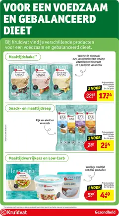 Kruidvat MAALTIJD BAR crunchy forest fruit flavour, Kruidvat MAALTIJD BAR crunchy forest fruit flavour - Voorbeeld van een folder van Kruidvat, geldig van 16.06.2026 | Pagina: 118 | Producten: Tortilla, Pavilon, Fruit, Aardbei