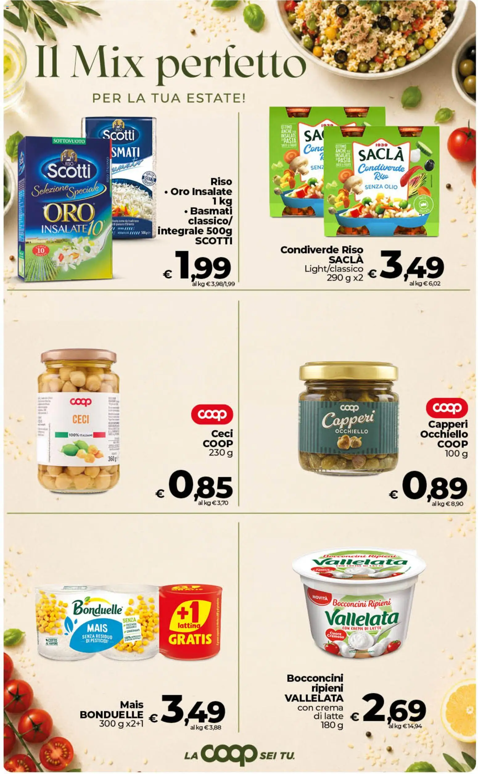 Volantino COOP del 10/07/2026 | Pagina: 26 | Prodotti: Riso, Latte, Olio, Mais