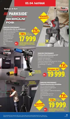 Lidl akciós újság - amely érvényes a következő dátumtól: 30.04.2026 | Oldal: 43