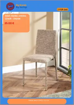 Preview of B&M - Offers valid from 17/09/2026 | Page: 5 | Products: Chair, Cream