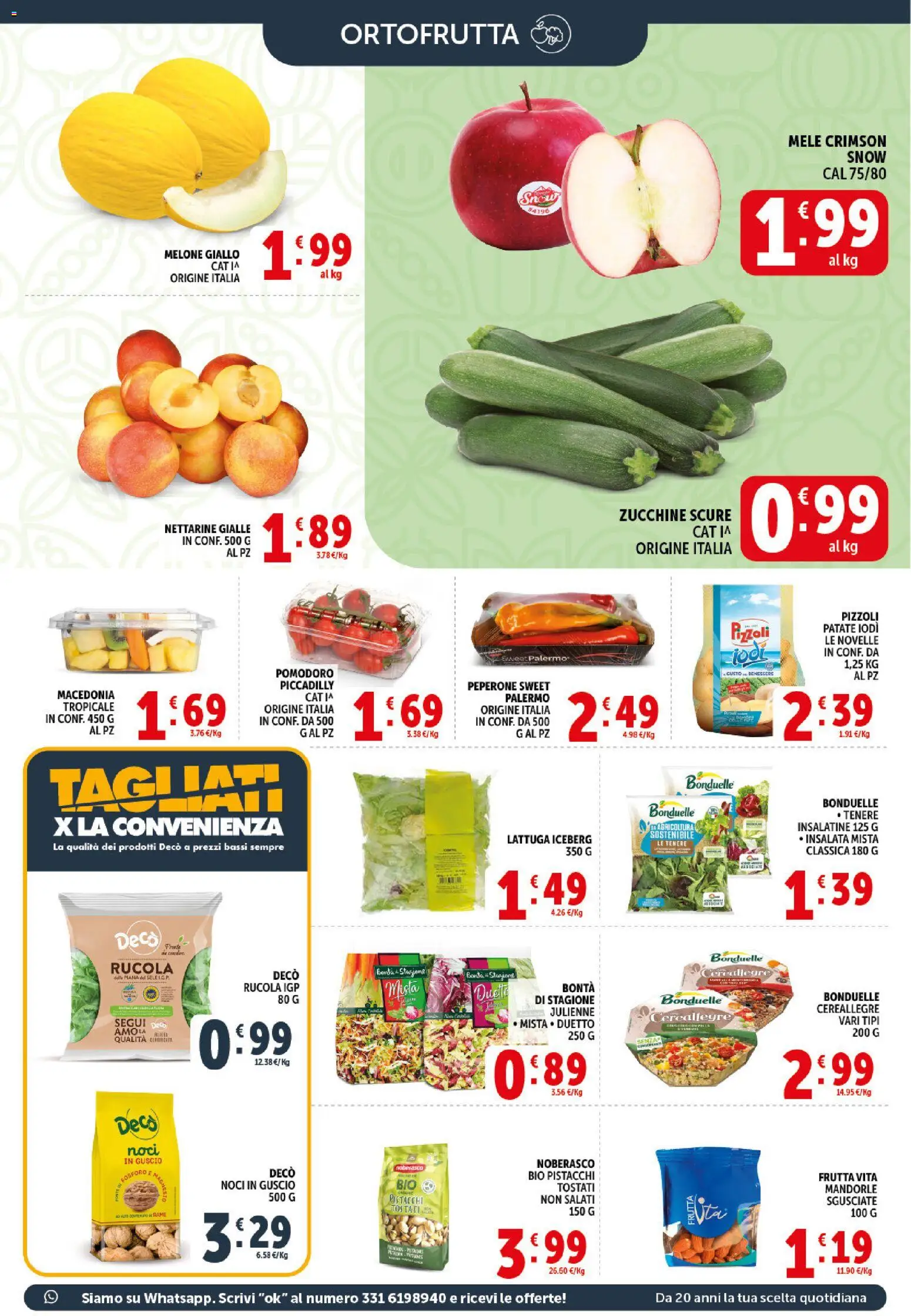 Volantino Decò del 20.05.2026 | Pagina: 5 | Prodotti: Pomodoro, Melone, Pistacchi, Macedonia