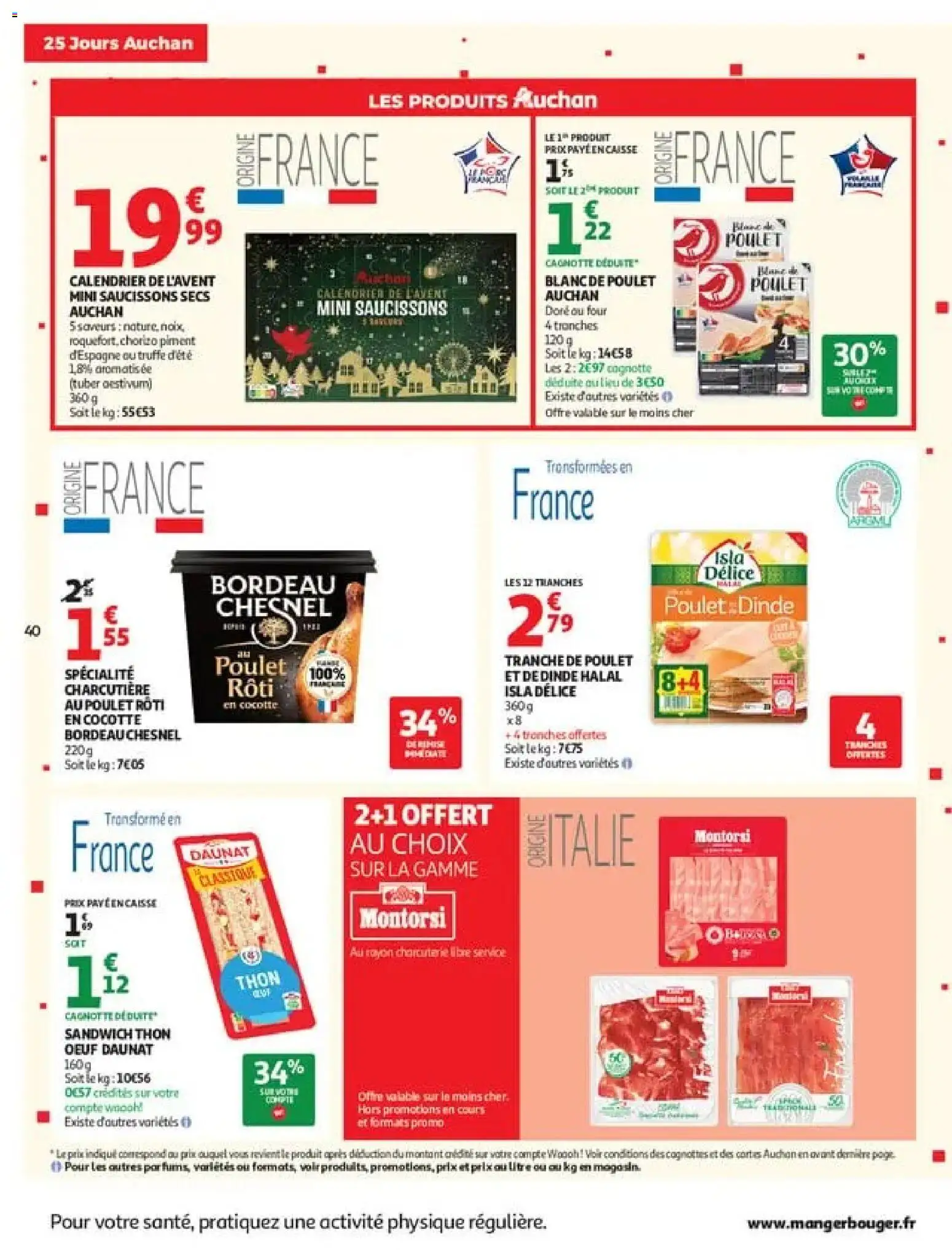 {H1} | Page: 40 | Produits: Calendrier, Piment, Dinde, Blanc de poulet