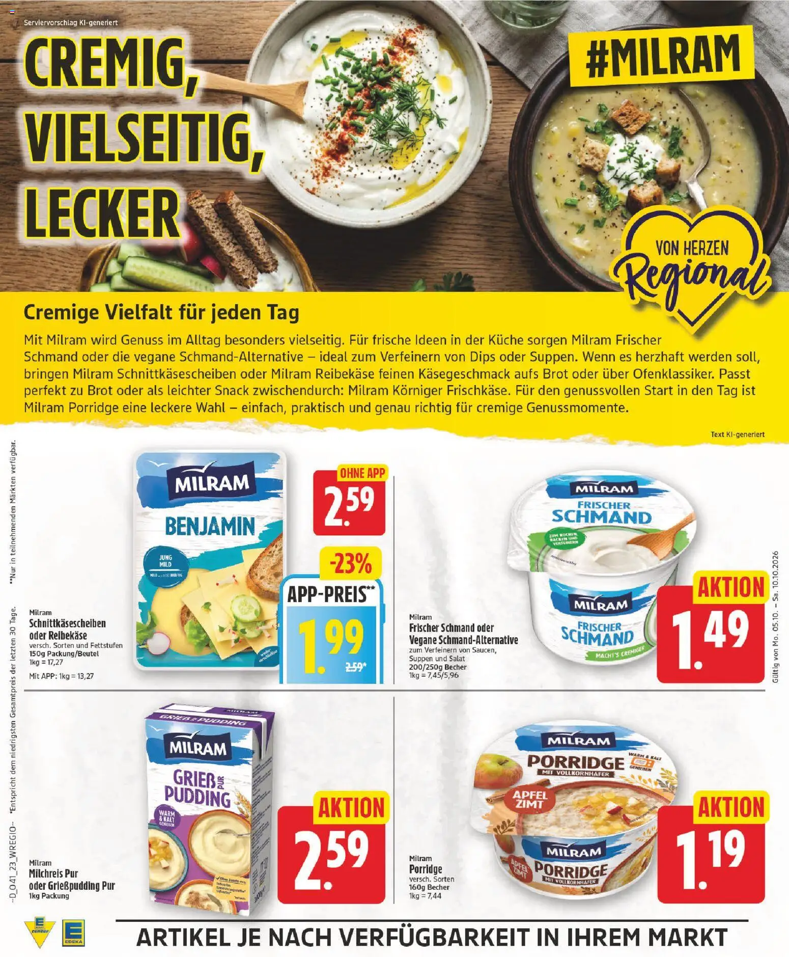 Elli Markt Prospekt Gütersloh – gültig ab 05.10.2026 | Seite: 26 | Produkte: Küche, Äpfel, Pudding, Milram