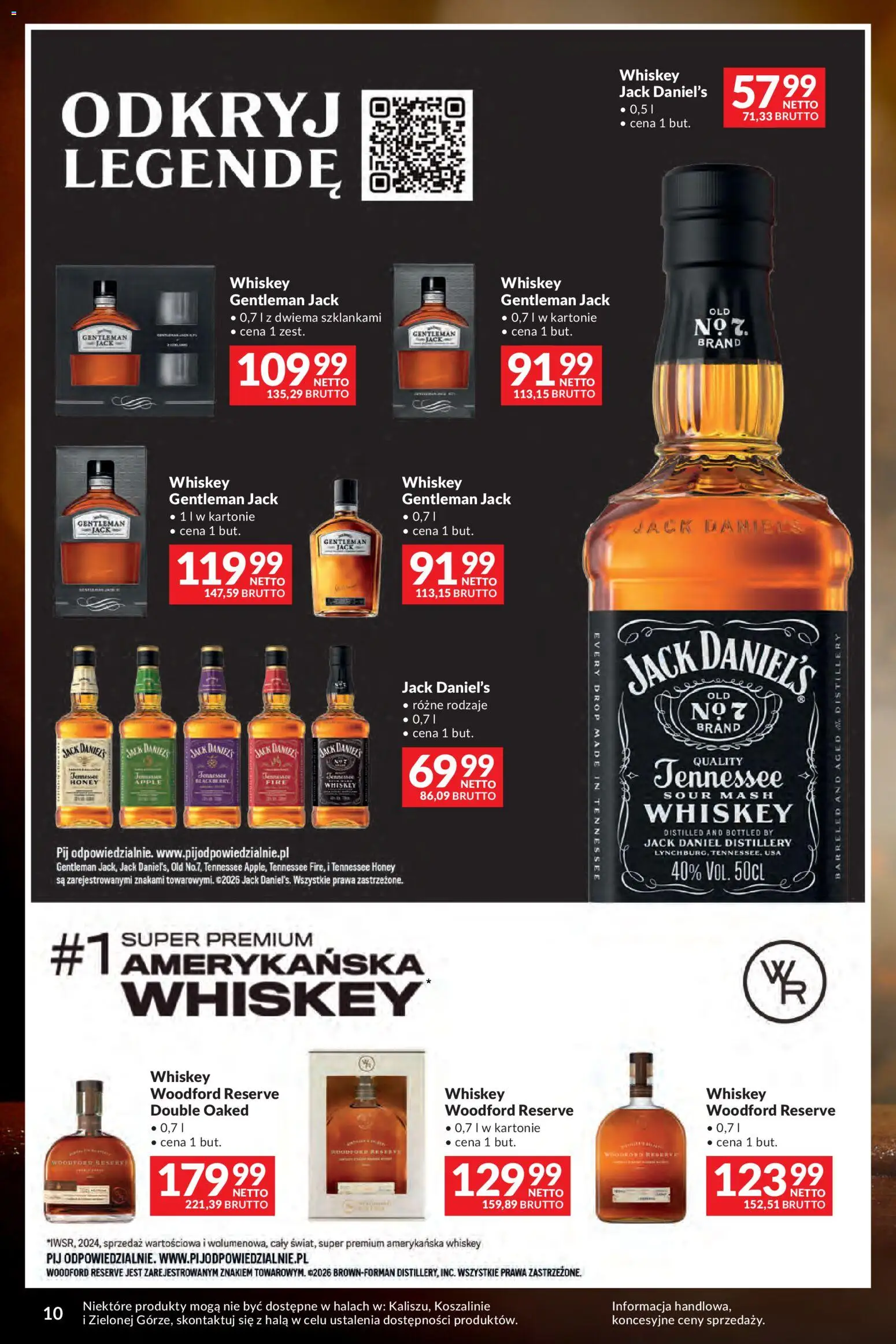Makro gazetka - Whisky od 29.09.2026 | Strona: 10 | Produkty: Gentleman Jack, Jack Daniel's