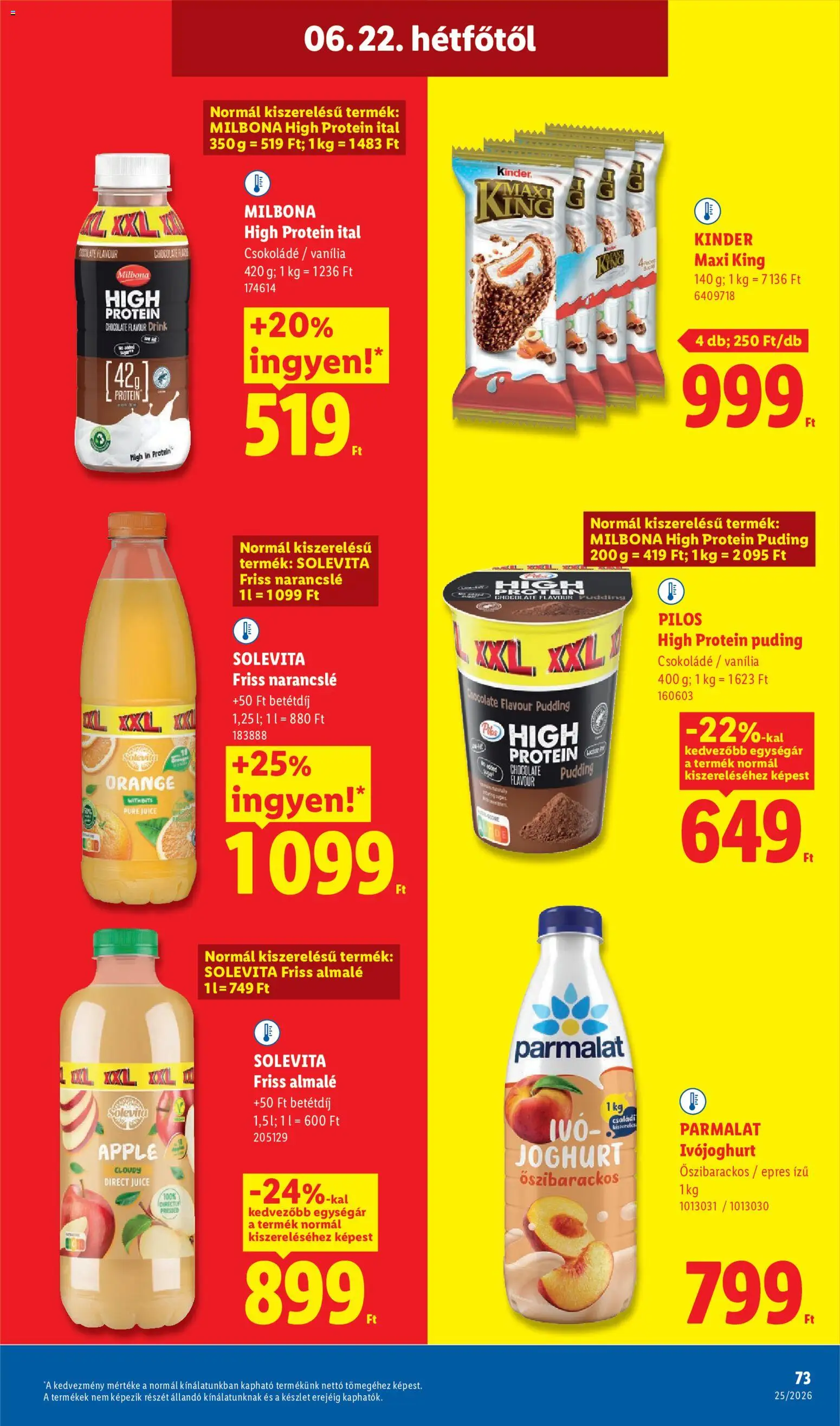 Lidl akciós ujság - amely érvényes a következő dátumtól: 18.06.2026 | Oldal: 73