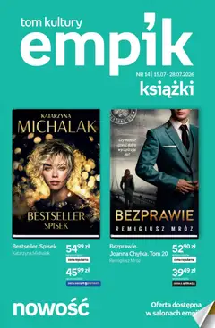 Pogląd oferty "Empik promocje - Tom kultury Książki" - ważna od 15.07.2026