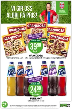 Forhåndsvisning av Kiwi kundeavis gyldig fra 29/06/2026 | Side: 19 | Produkter: Pizza, Kiwi, Løk, Sukker