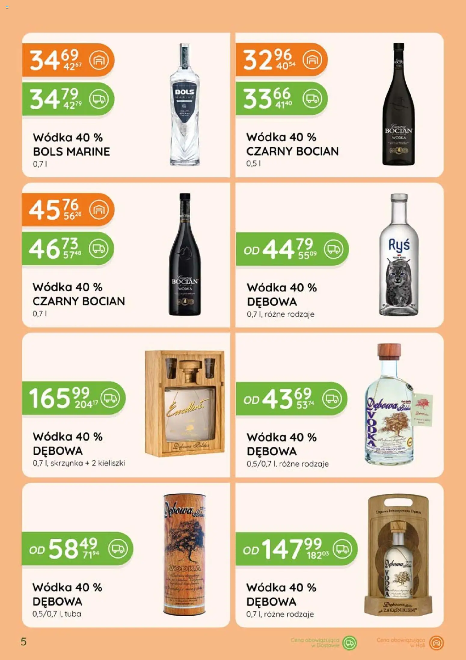 Eurocash gazetka - Katalog Alkoholowy od 01.09.2026 | Strona: 5 | Produkty: Wódka Czarny bocian, Vodka, Wódka, Bocian wódka