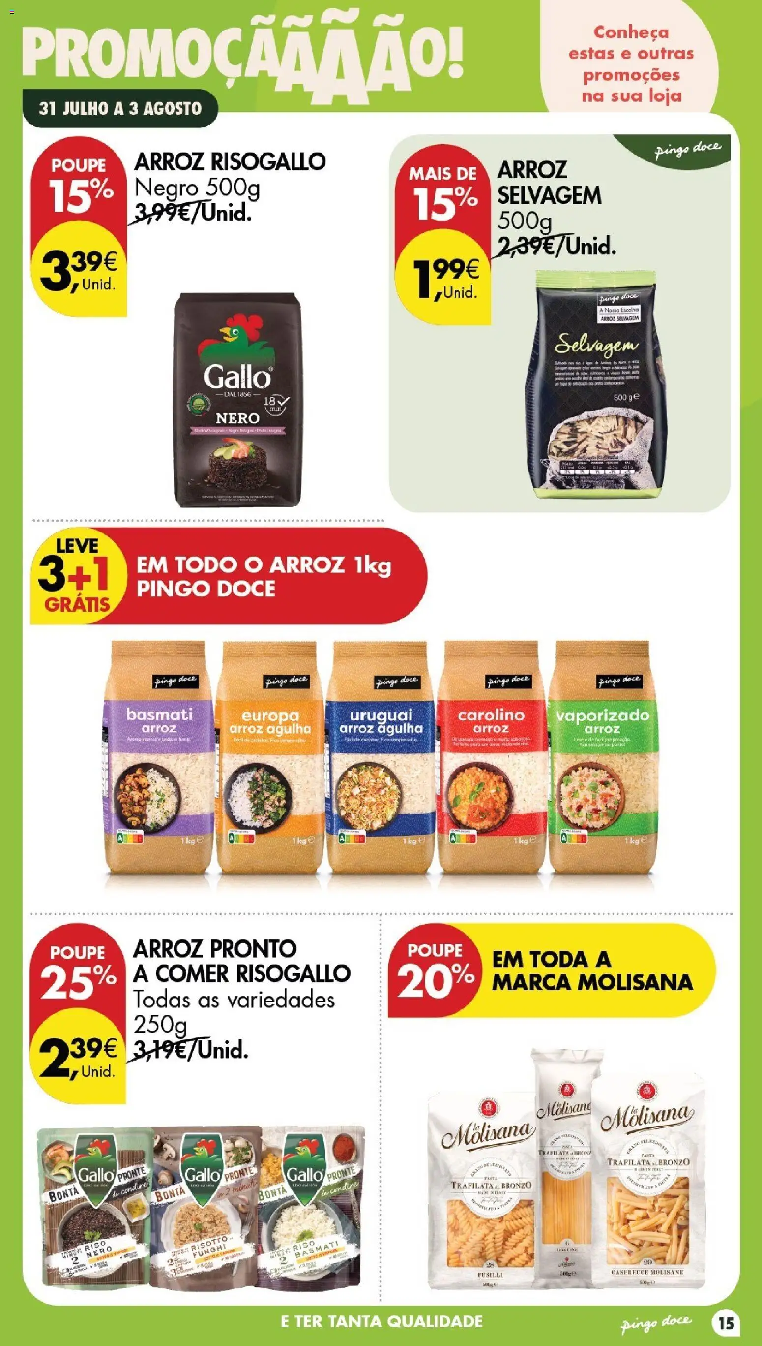Pingo Doce Poupe este Fim de Semana │ válido de 31/07/2026 | Página: 15 | Produtos: Arroz
