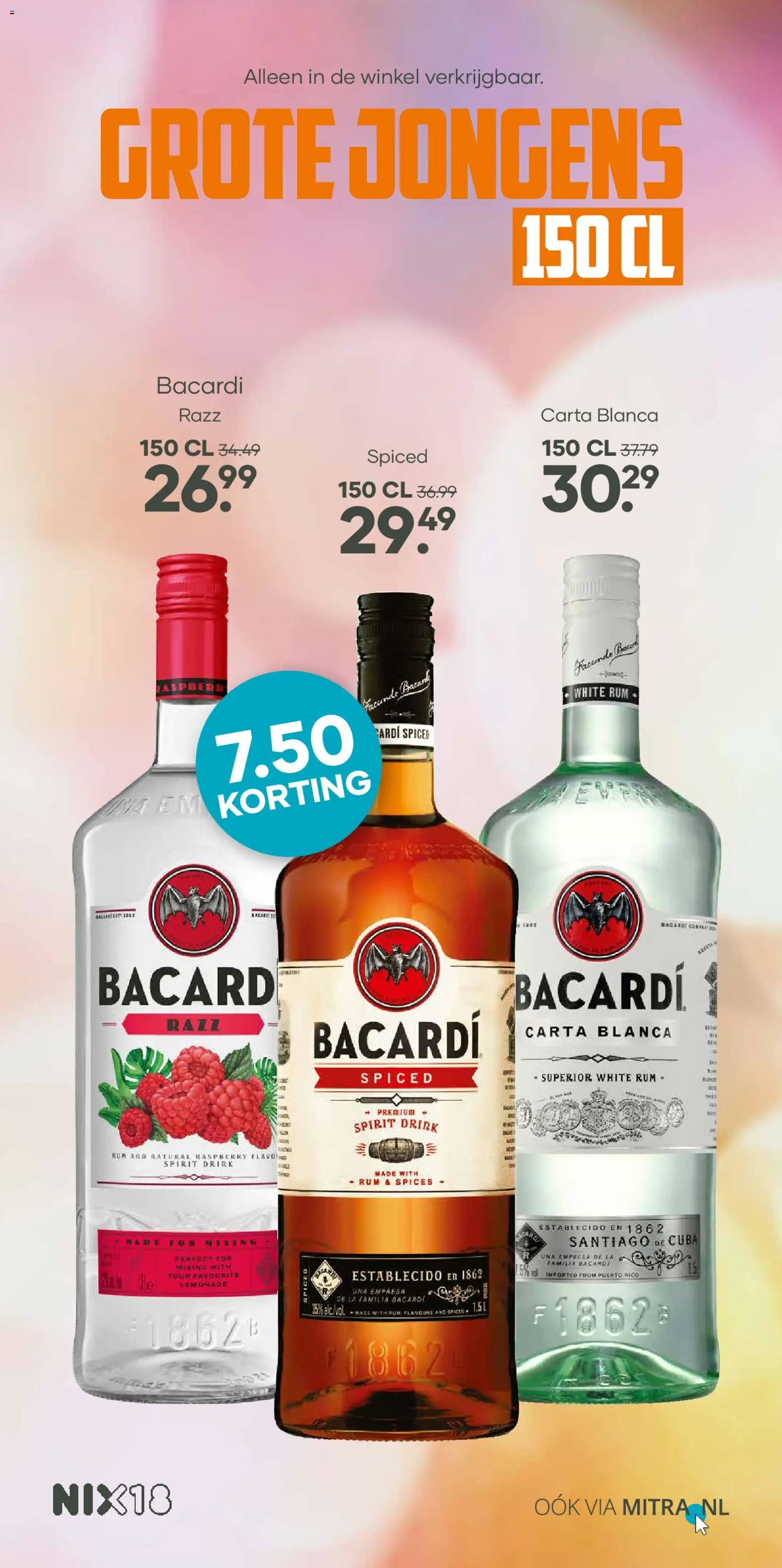 {H1} | Pagina: 11 | Producten: Bacon, Rum, La, Bacardi