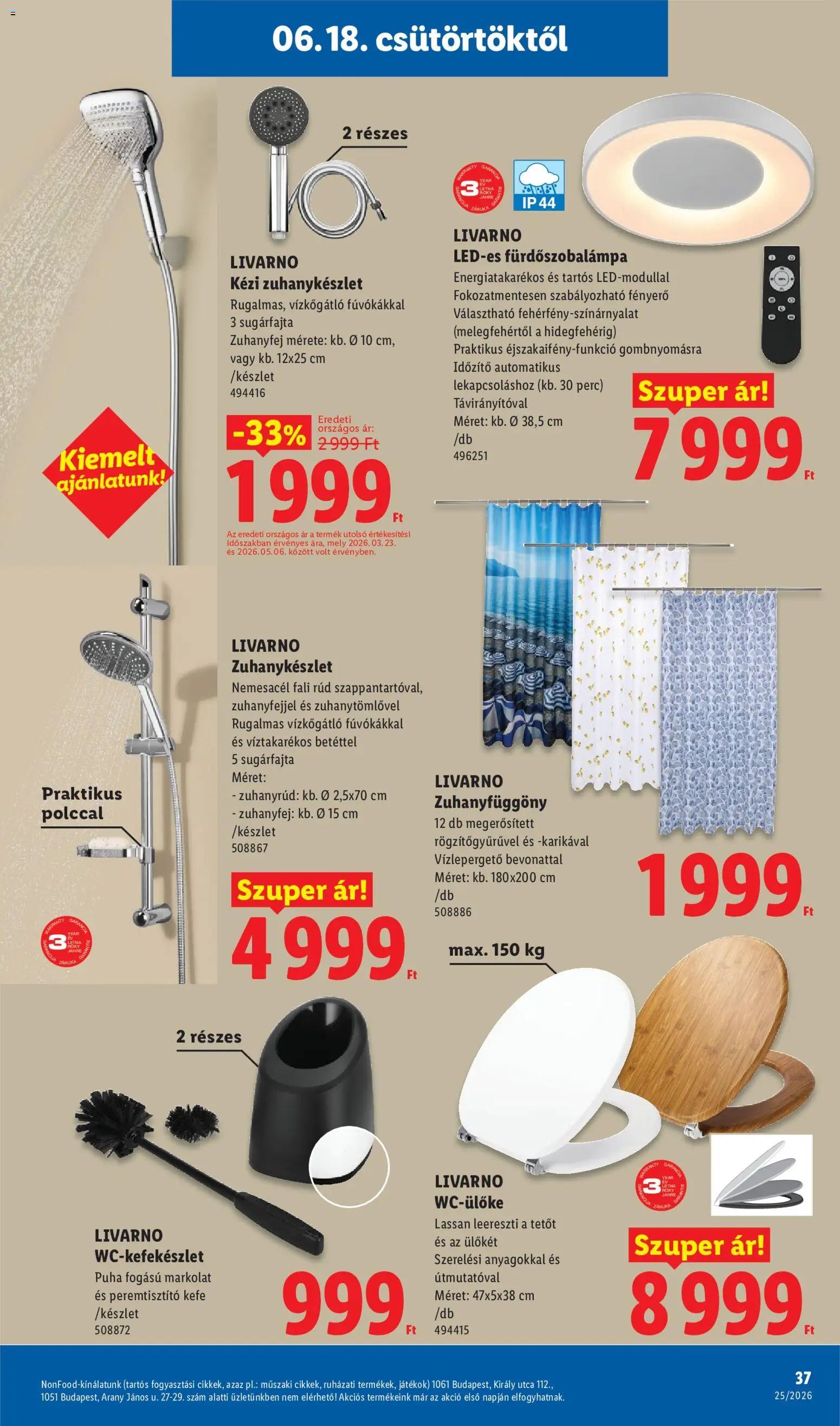 Lidl akciós ujság - amely érvényes a következő dátumtól: 18.06.2026 | Oldal: 37