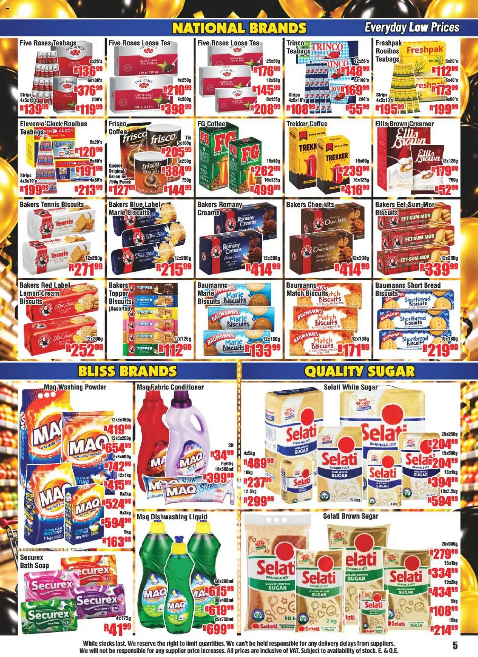 New Devland catalogue – valid from 12/10/2026 | Page: 5 | Products: Bread, Coffee, Washing powder, Sugar