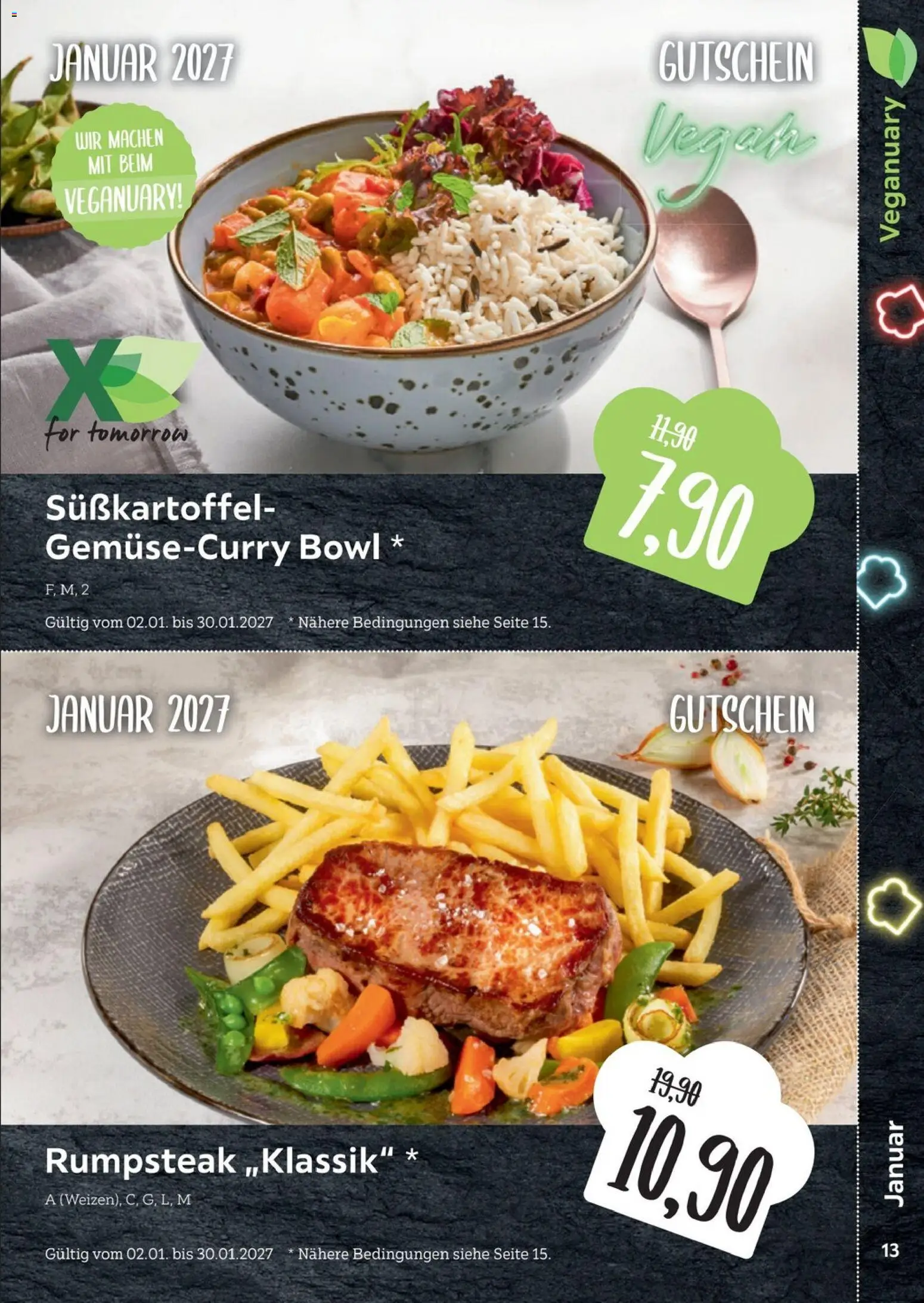 XXXLutz Restaurantgutscheine – gültig ab 01.08.2026 | Seite: 13 | Produkte: Rumpsteak