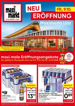 Maximarkt Eröffnung Linz ab 09.10.2026 gültig