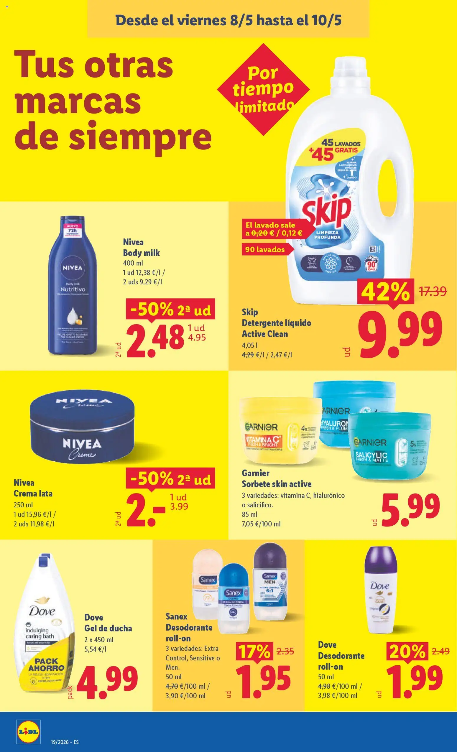 Lidl folleto │ válido desde el 04.05.2026 | Página: 48 | Productos: Detergente, Crema, Detergente líquido, Body