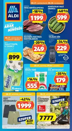 Aldi aktuális akciós újság - amely érvényes a következő dátumtól: 2026.08.22.