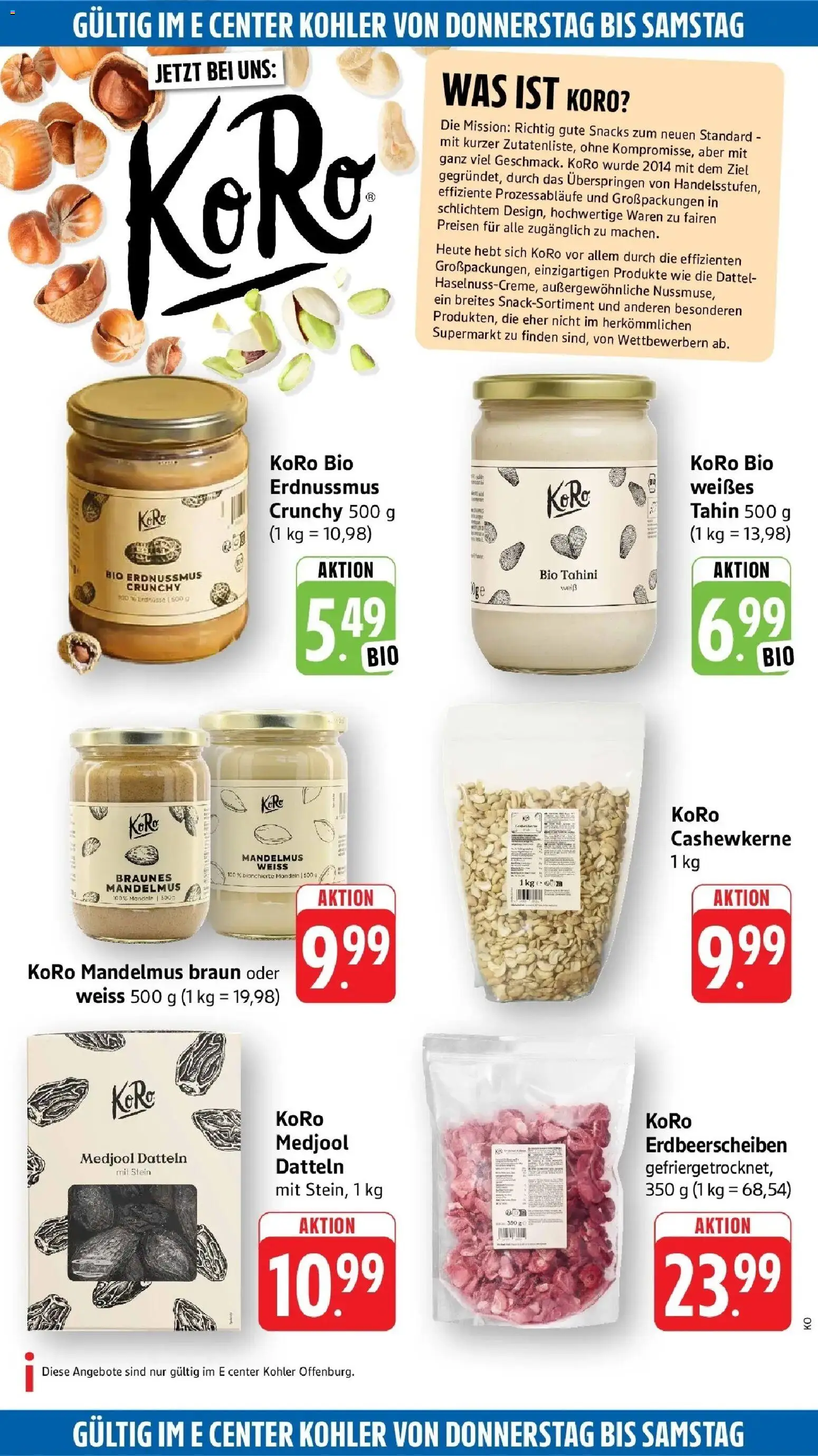 Edeka Prospekt Offenburg (ab 05.10.2026) » Angebote Online | Seite: 58 | Produkte: Erdnüsse, Mandeln, Dattel