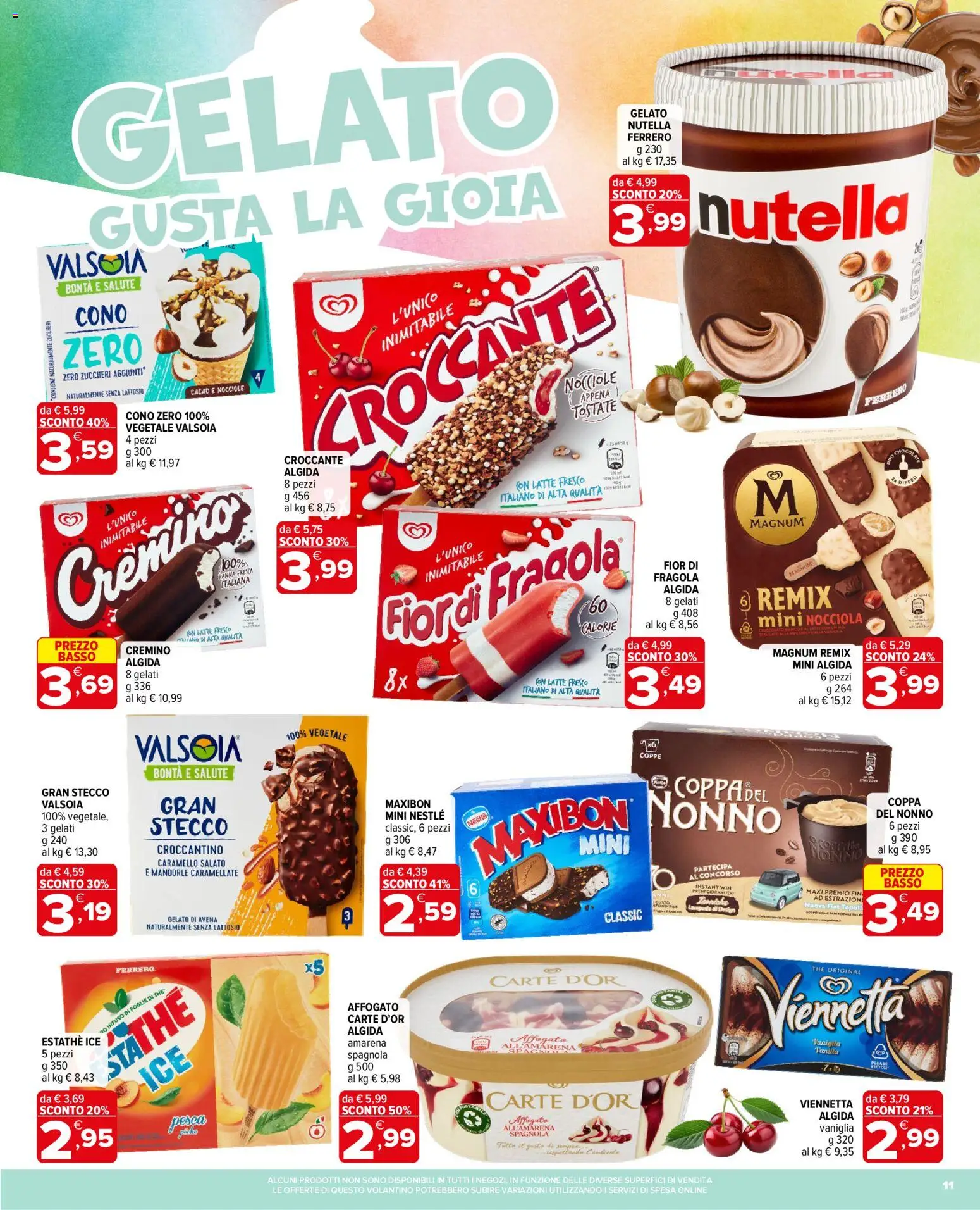 Volantino Iperal del 04.06.2026 | Pagina: 11 | Prodotti: Cioccolato, Panna, Pesca, Amarena