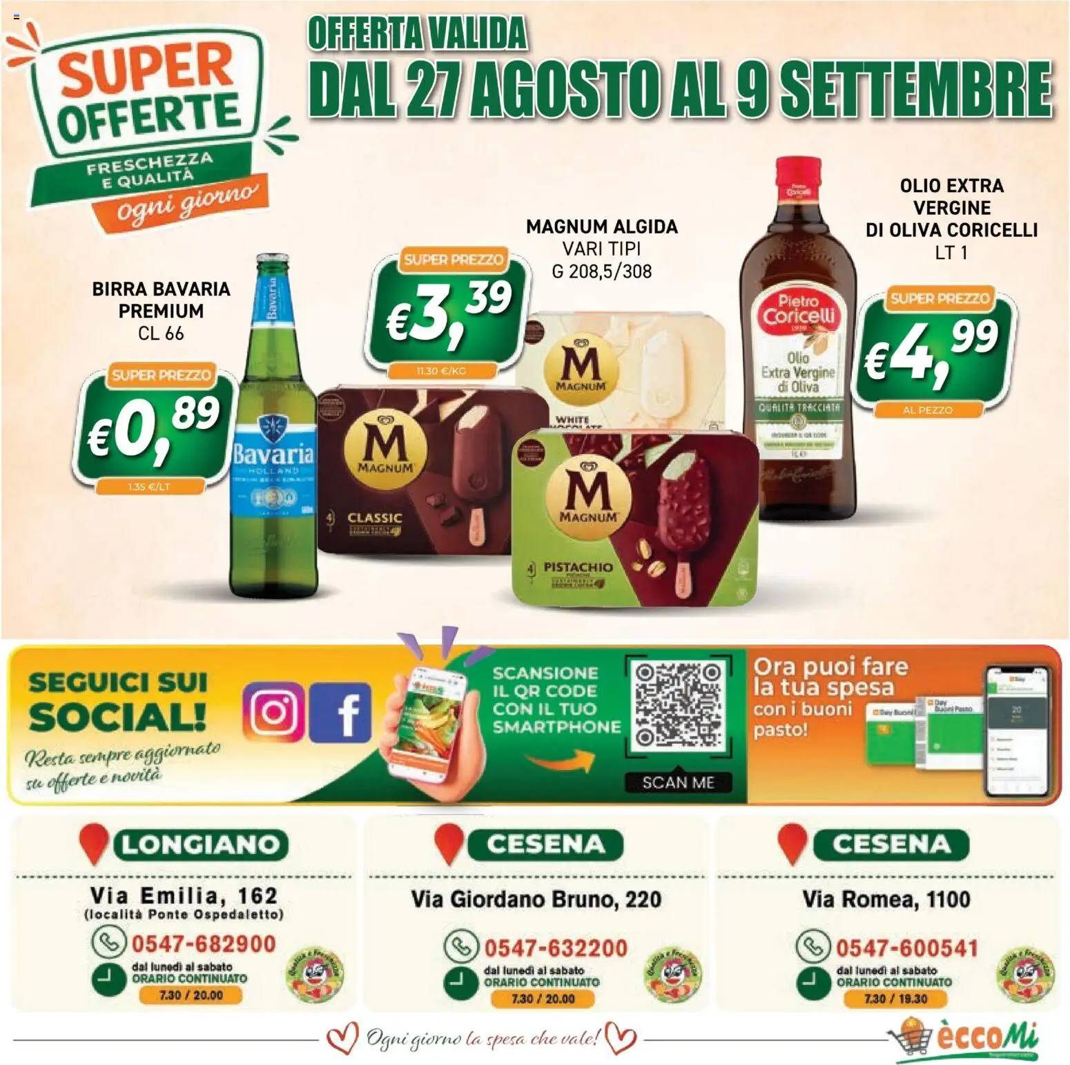 Volantino Coal del 28/08/2026 | Pagina: 24 | Prodotti: Birra, Magnum, Olio, Smartphone