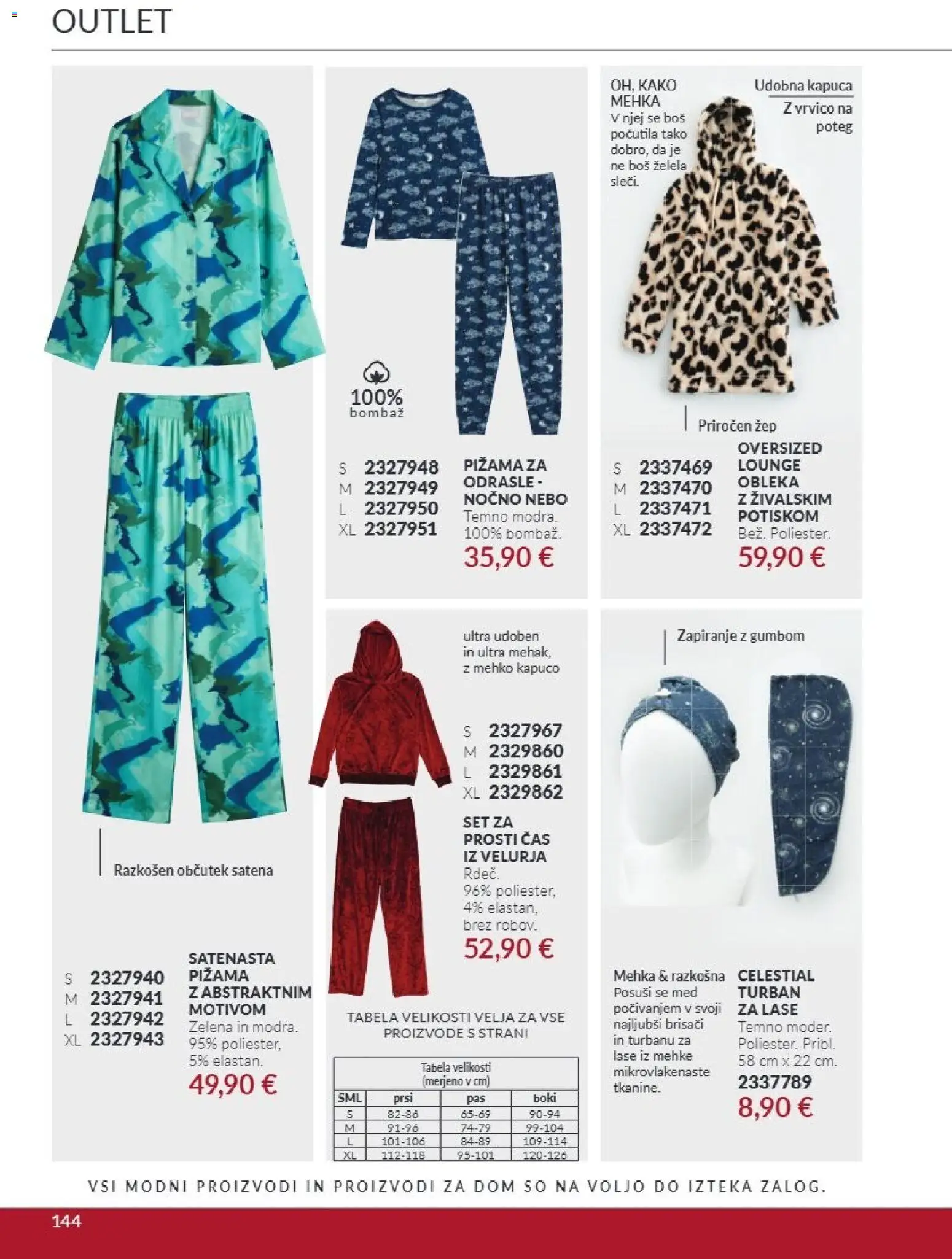 Novi Avon katalog ponudbe – veljaven od 01.10.2026 | Stran: 144 | Izdelki: Med, Pižama, Obleka, Zelena
