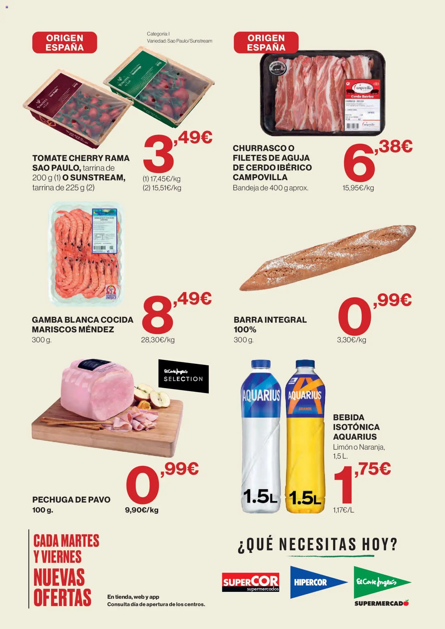 Supercor Península y Baleares │ válido desde el 22.05.2026 | Página: 2 | Productos: Cerdo, Tomates, Bandeja, Gamba