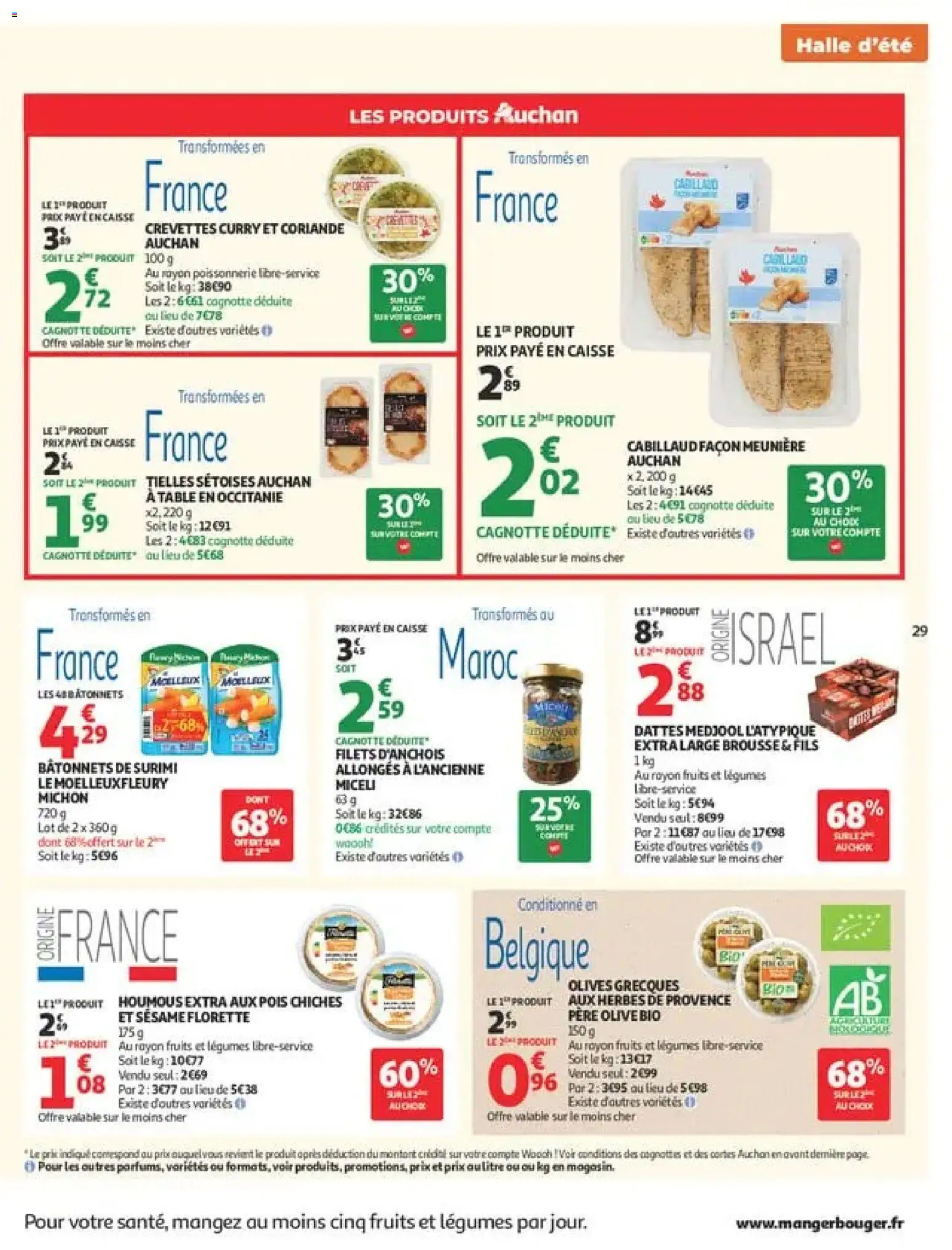 {H1} | Page: 29 | Produits: Crevettes, Herbes de provence, Houmous, Table