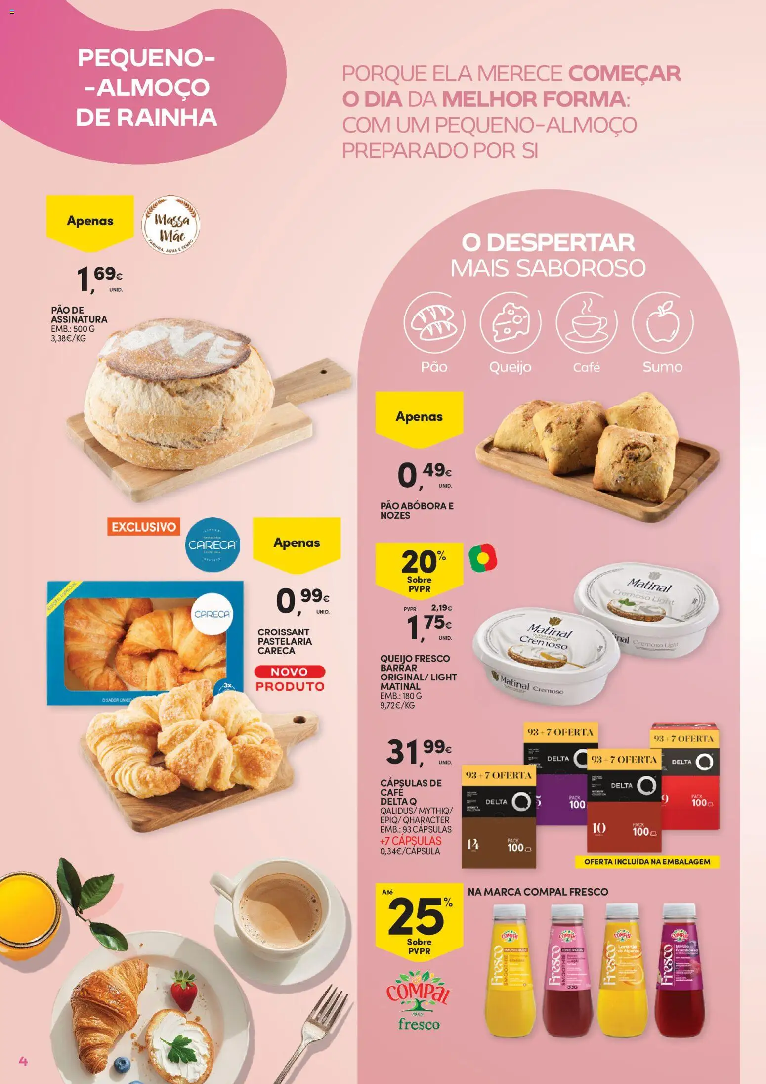 Continente Dia da Mãe │ válido de 14.04.2026 | Página: 4 | Produtos: Delta q, Lombo, Massa, Nozes