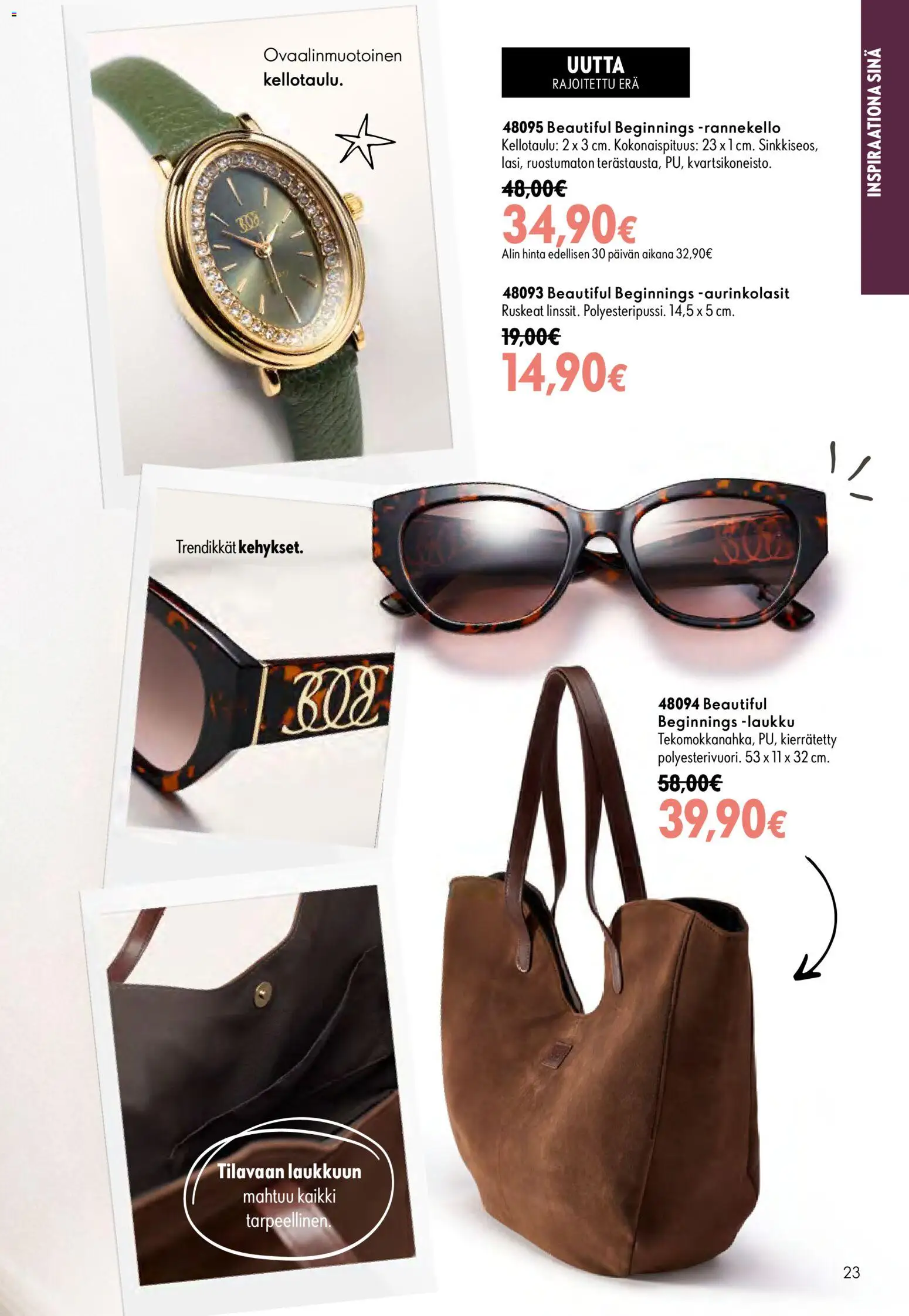 Oriflame tarjoukset – voimassa 16/09/2026 alkaen | Sivu: 23 | Tuotteet: Laukku, Aurinkolasit