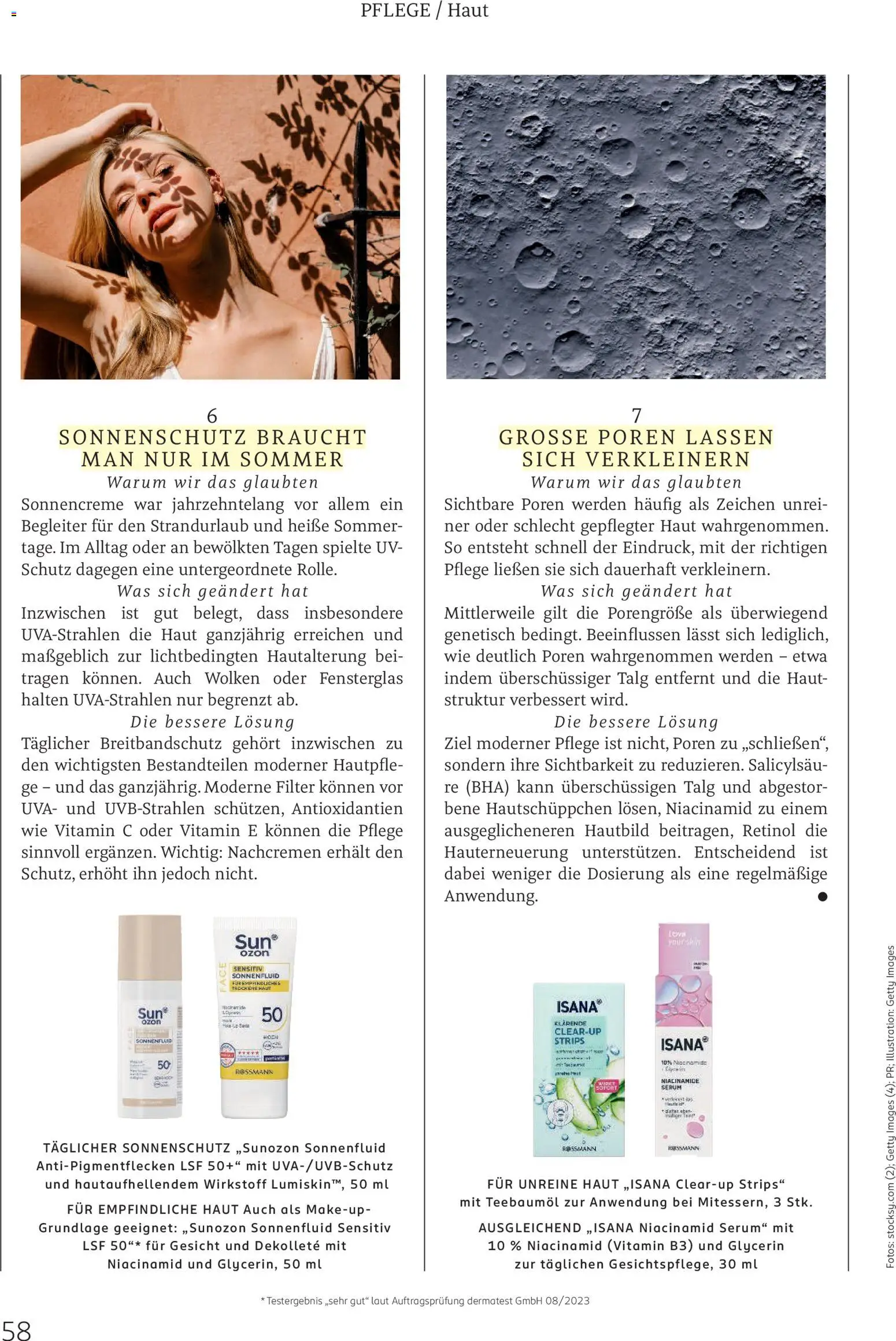 Rossmann Centaur – gültig ab 01.09.2026 | Seite: 58 | Produkte: Sonnencreme, Serum