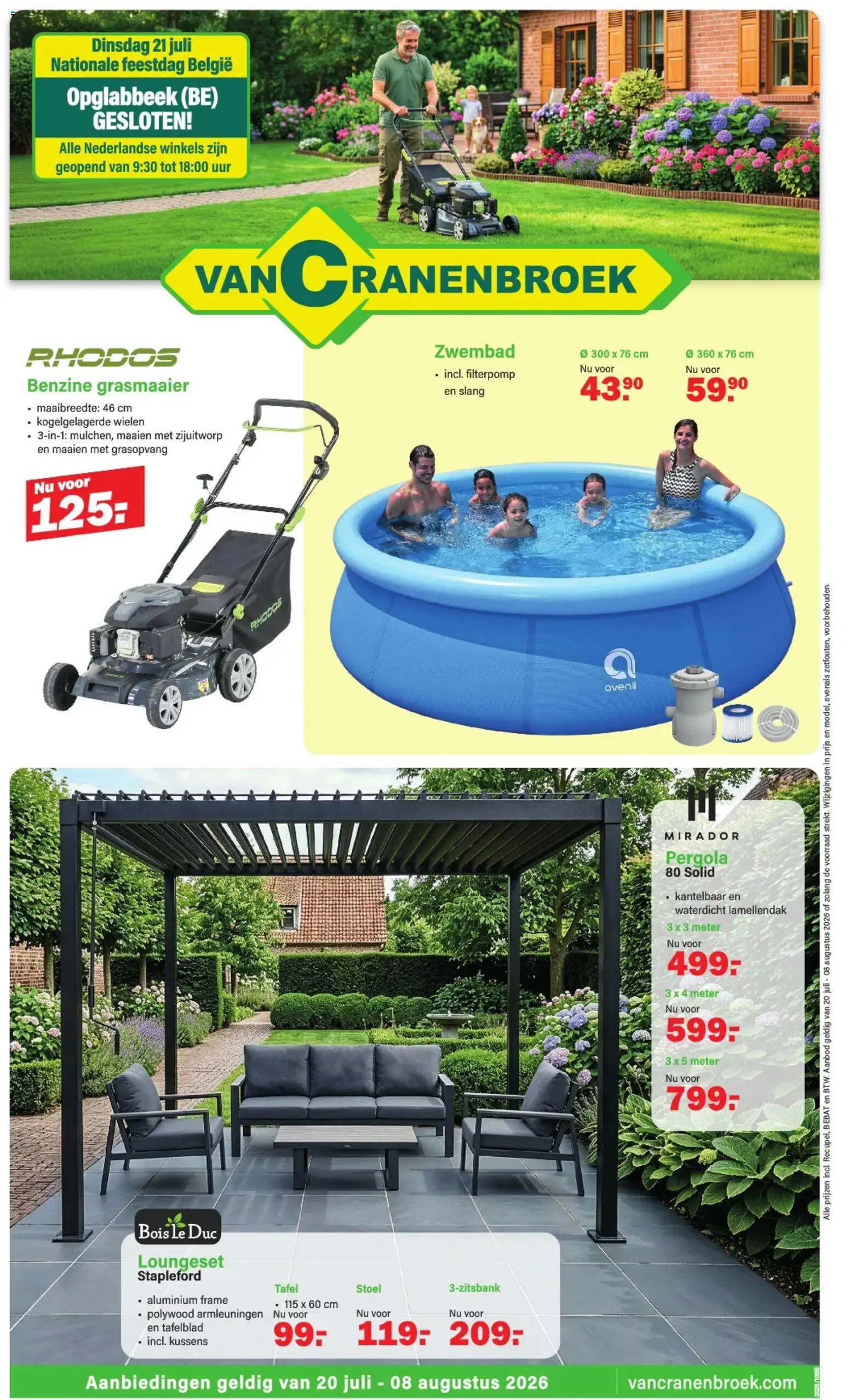 {H1} | Pagina: 1 | Producten: Kussens, Tafel, Stoel, Grasmaaier
