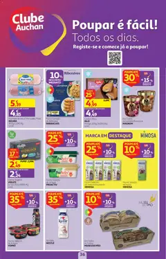 Pré-visualização Auchan folheto válido de 22/10/2026 | Página: 36 | Produtos: Sal, Leite, Nestlé, Creme