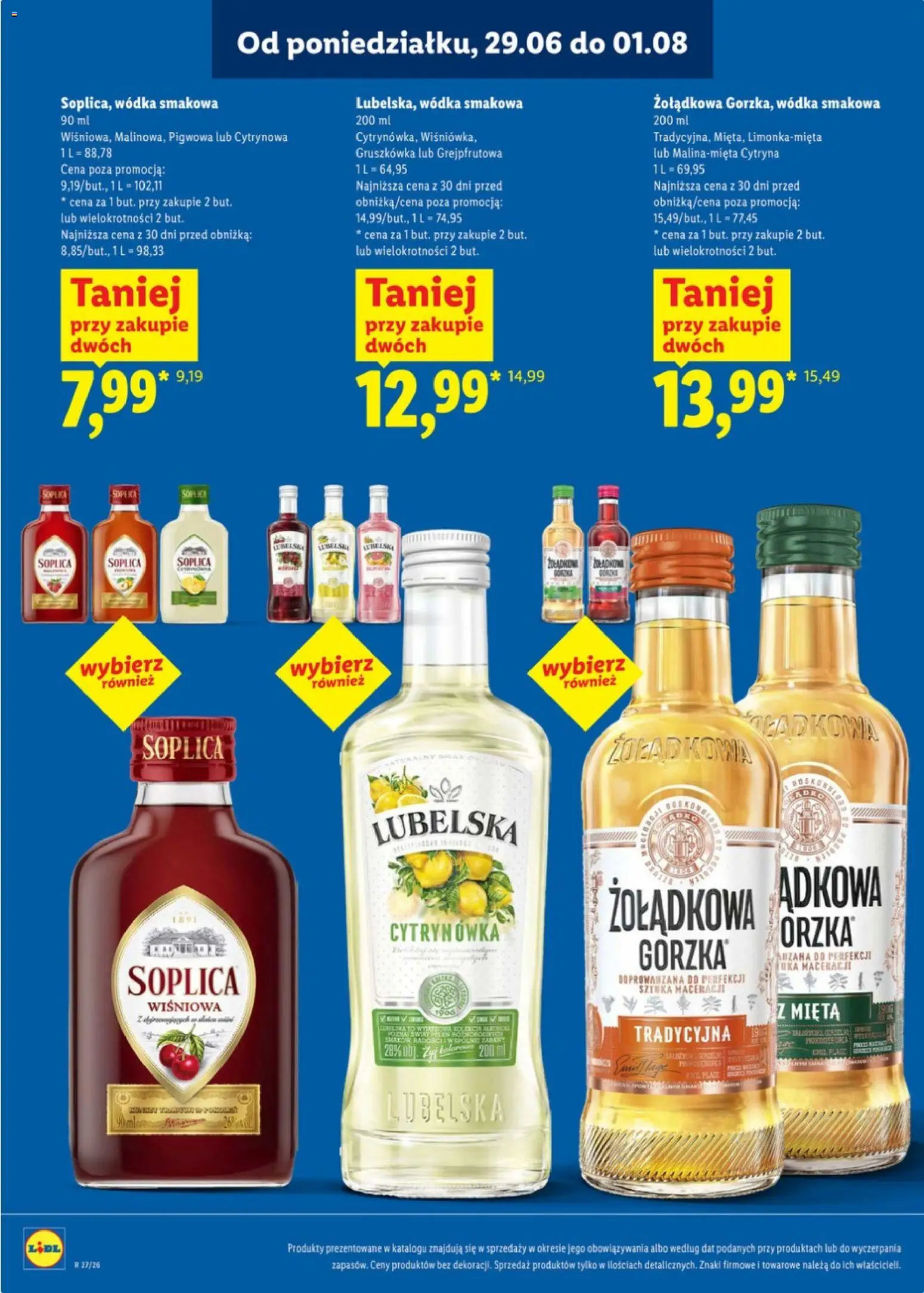 Lidl Katalog alkoholi mocnych od 29.06.2026 | Strona: 21 | Produkty: Cytryna, Mięta, Vodka, Wódka