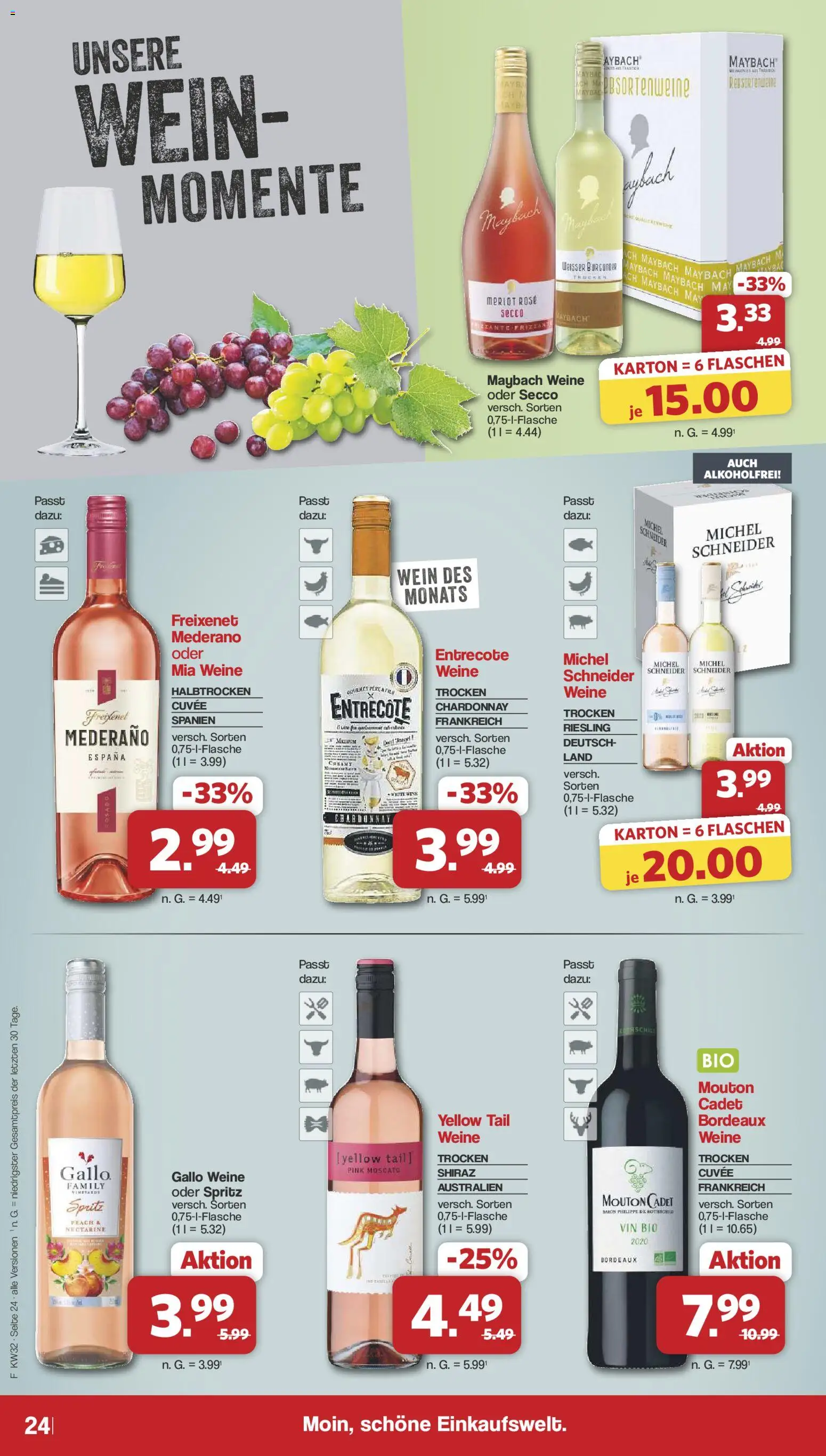 Famila Nordwest Prospekt – gültig ab 03.08.2026 | Seite: 28 | Produkte: Freixenet, Merlot, Freixenet mederano, Wein