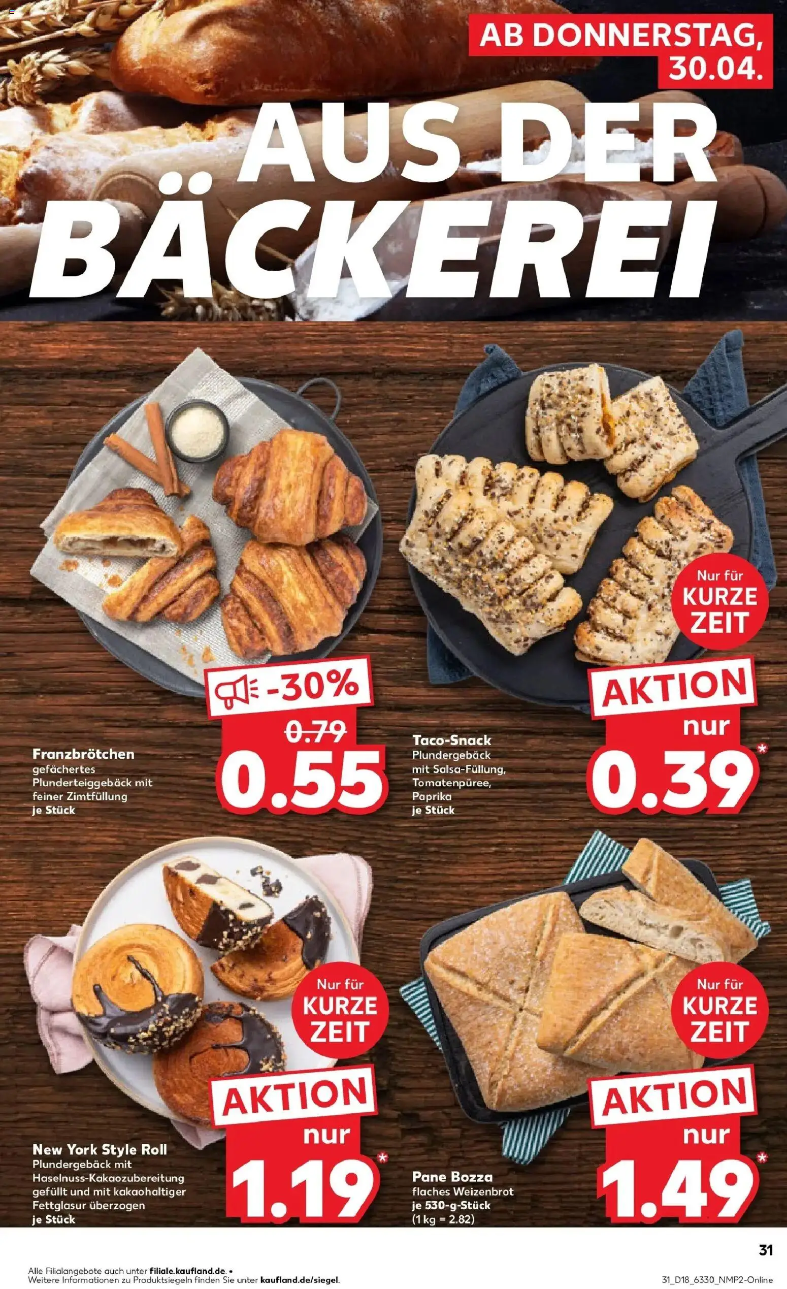 Prospekt Kaufland ab 30.04.2026 » Angebote Online zum Blättern | Seite: 33 | Produkte: Bäckerei, Pane, Paprika