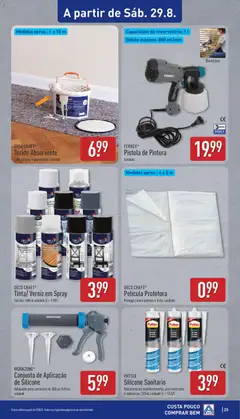 Pré-visualização Aldi folheto válido de 24/08/2026 | Página: 25 | Produtos: Pistola de pintura, Verniz