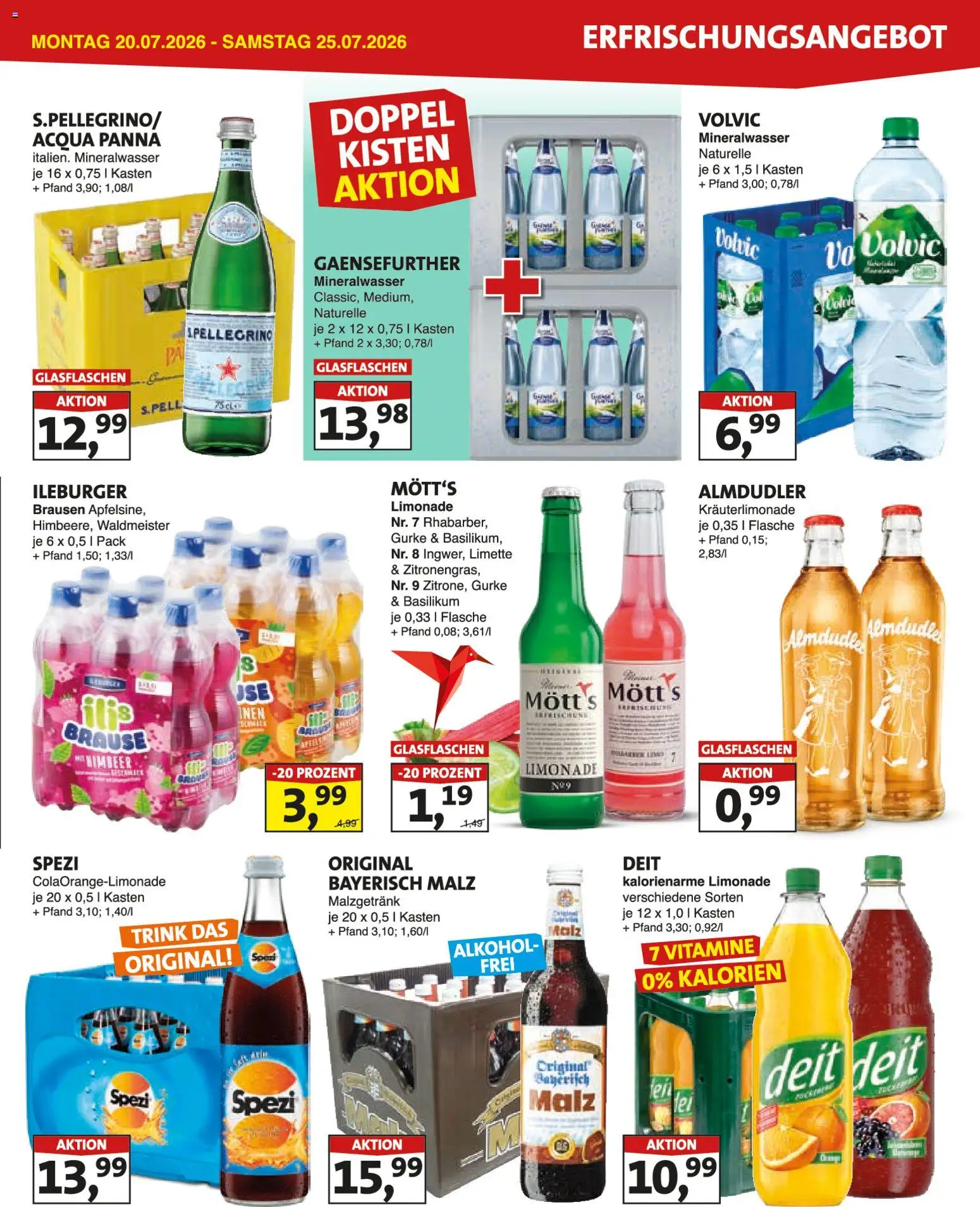 Lösch Depot Prospekt – gültig ab 20.07.2026 | Seite: 3 | Produkte: Limonade, Mineralwasser, Limette, Volvic