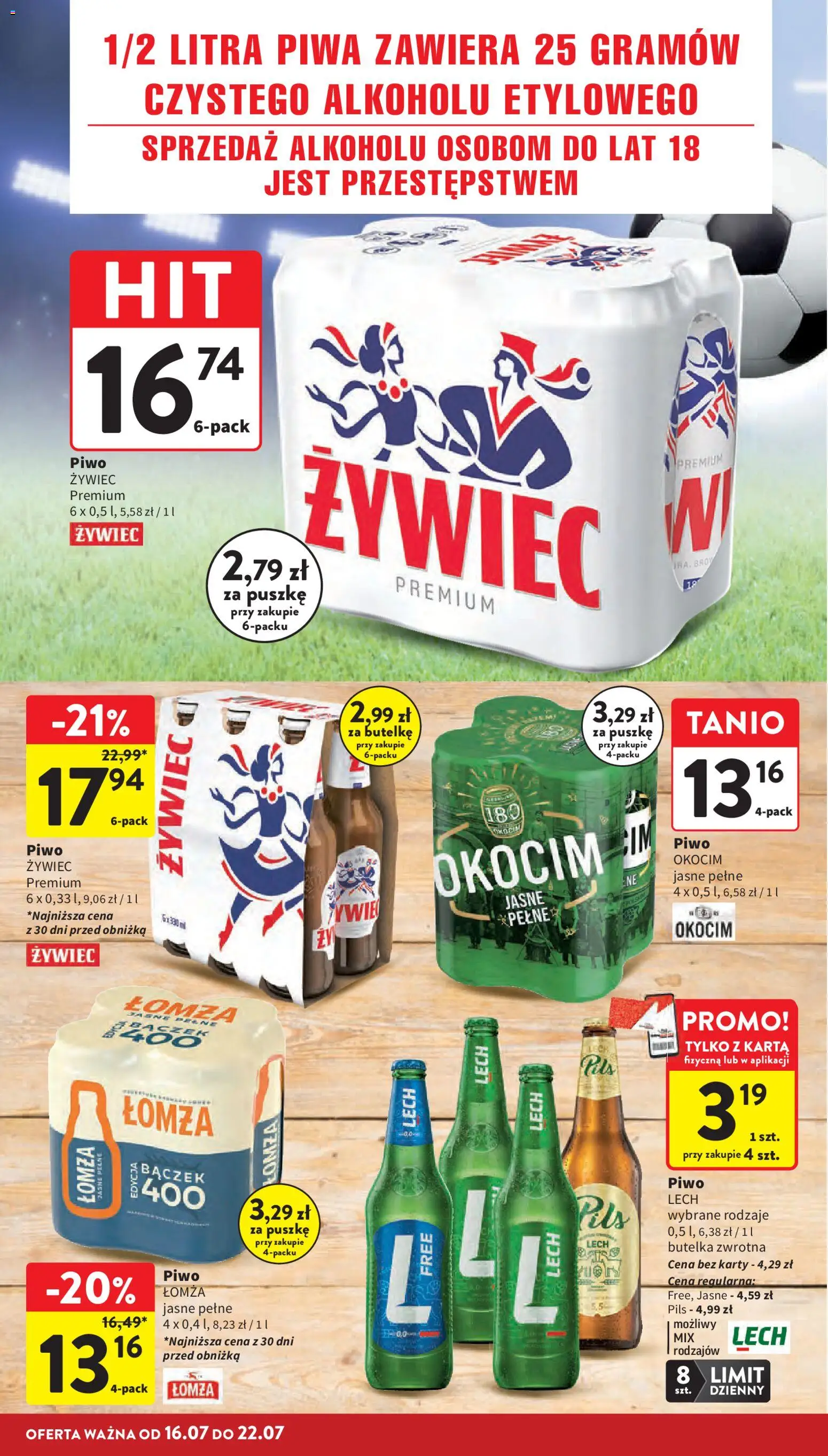 Intermarche gazetka od 16.07.2026 | Strona: 8 | Produkty: Karta, Piwo