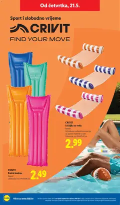 CRIVIT Zračni madrac, Komad, Dimenzije: cca 174x59x18 cm - Pregled kataloga iz trgovine Lidl, vrijedi od 18.05.2026 | Stranica: 16