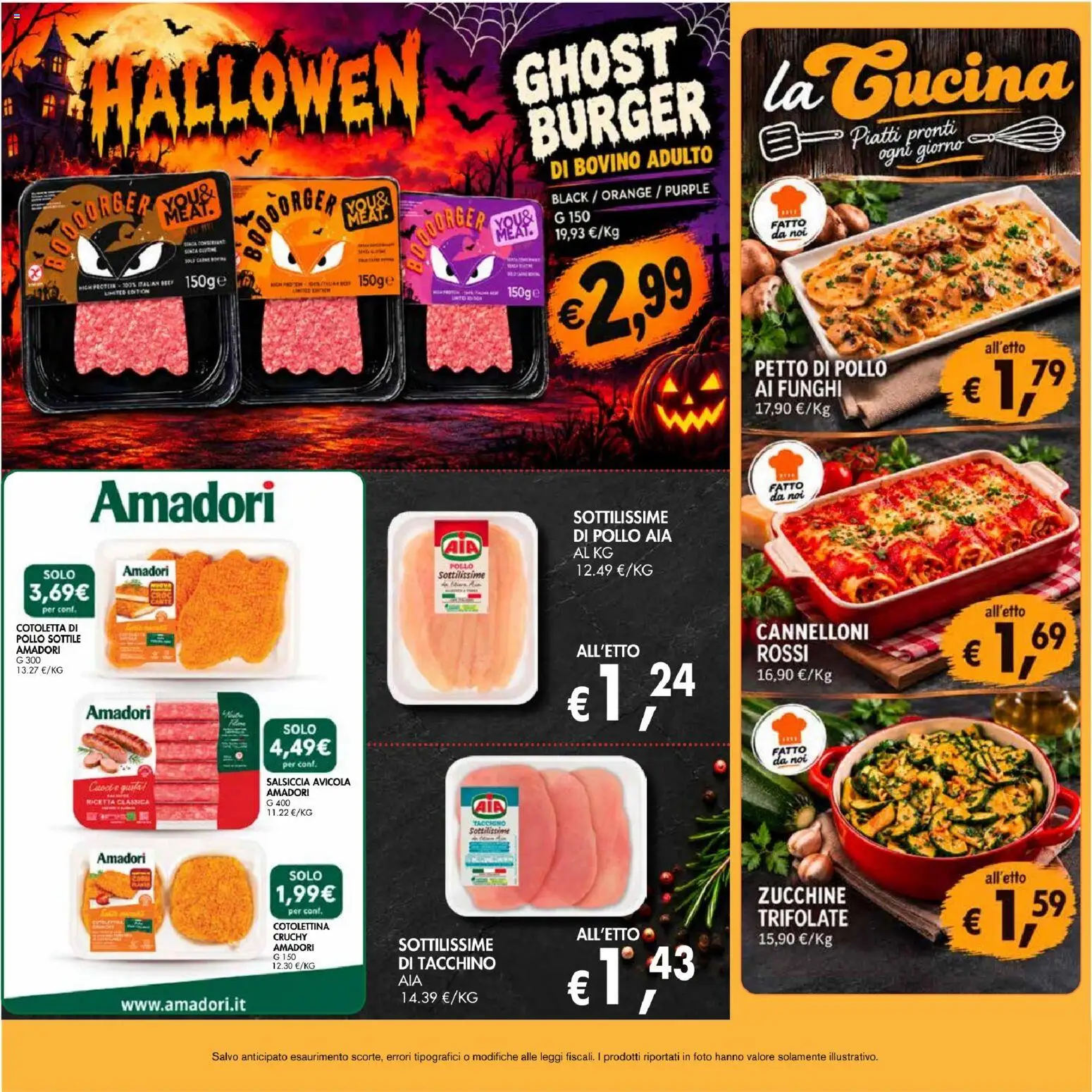 Volantino Coal del 22/10/2026 | Pagina: 7 | Prodotti: Tacchino, Salsiccia, Funghi, Zucchine