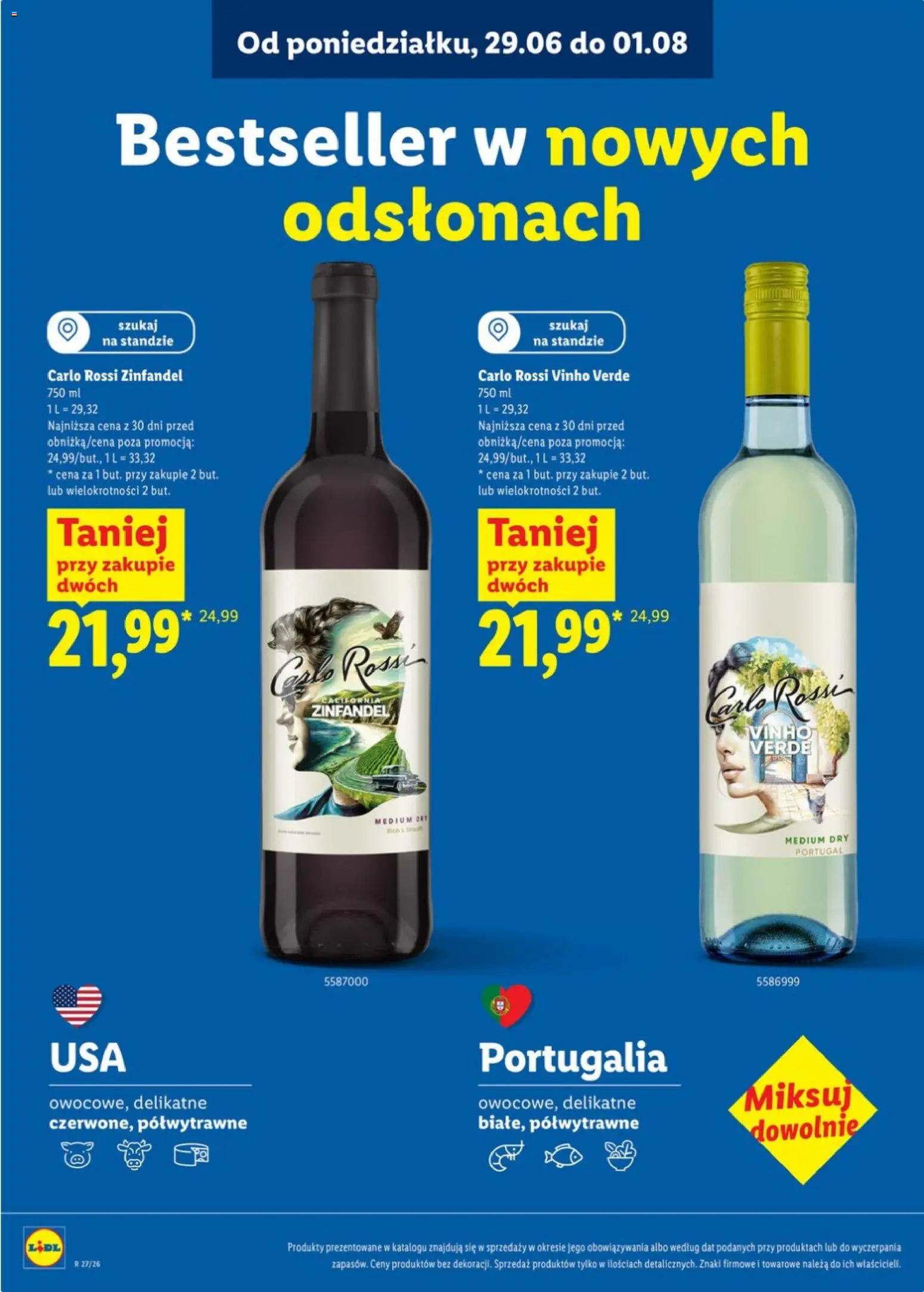 Lidl Katalog karta win od 29.06.2026 | Strona: 3 | Produkty: Carlo Rossi