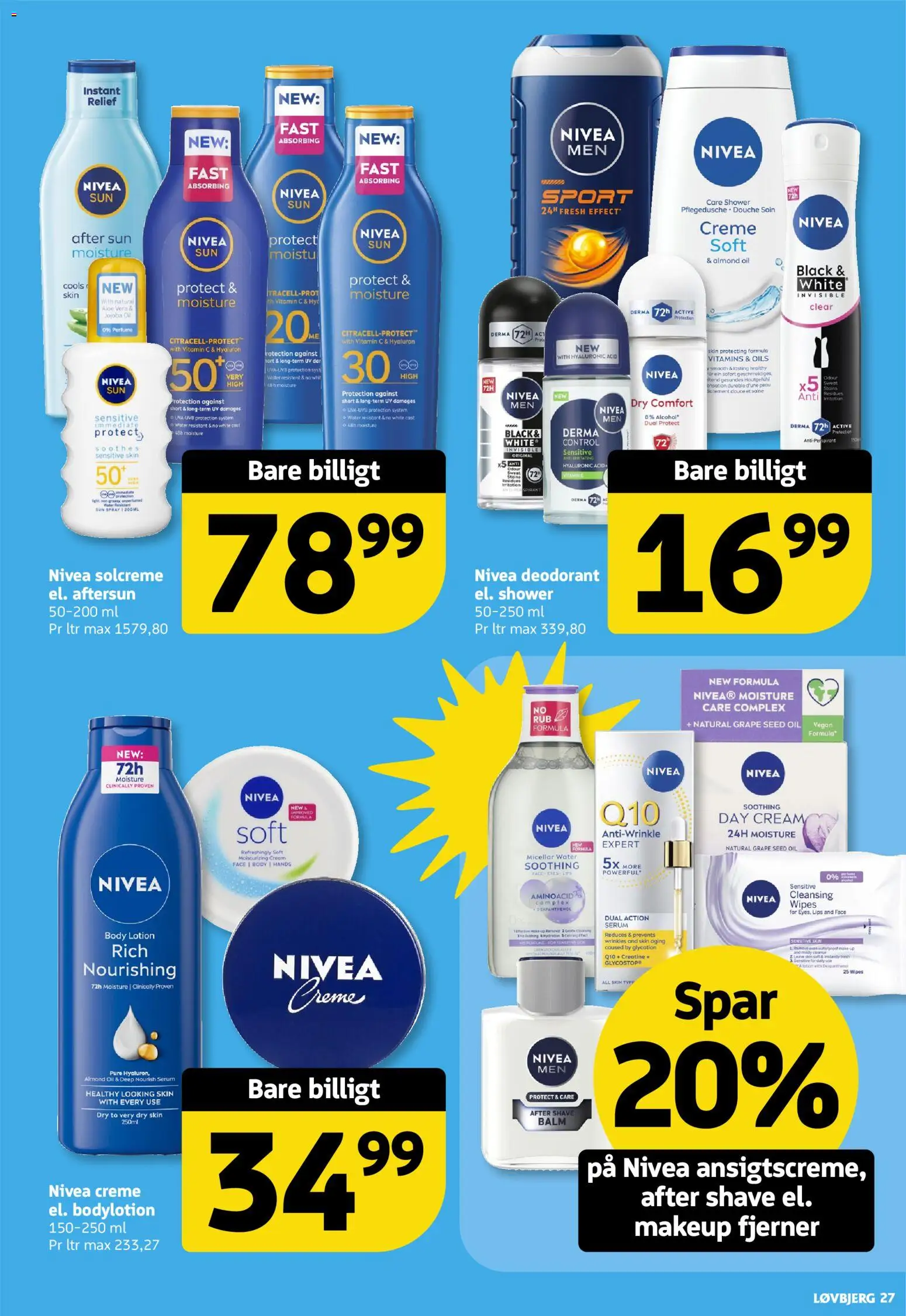 Løvbjerg tilbudsavis – gyldig fra 03/07/2026 | Side: 27 | Produkter: Makeup, Creme, Solcreme, Deodorant